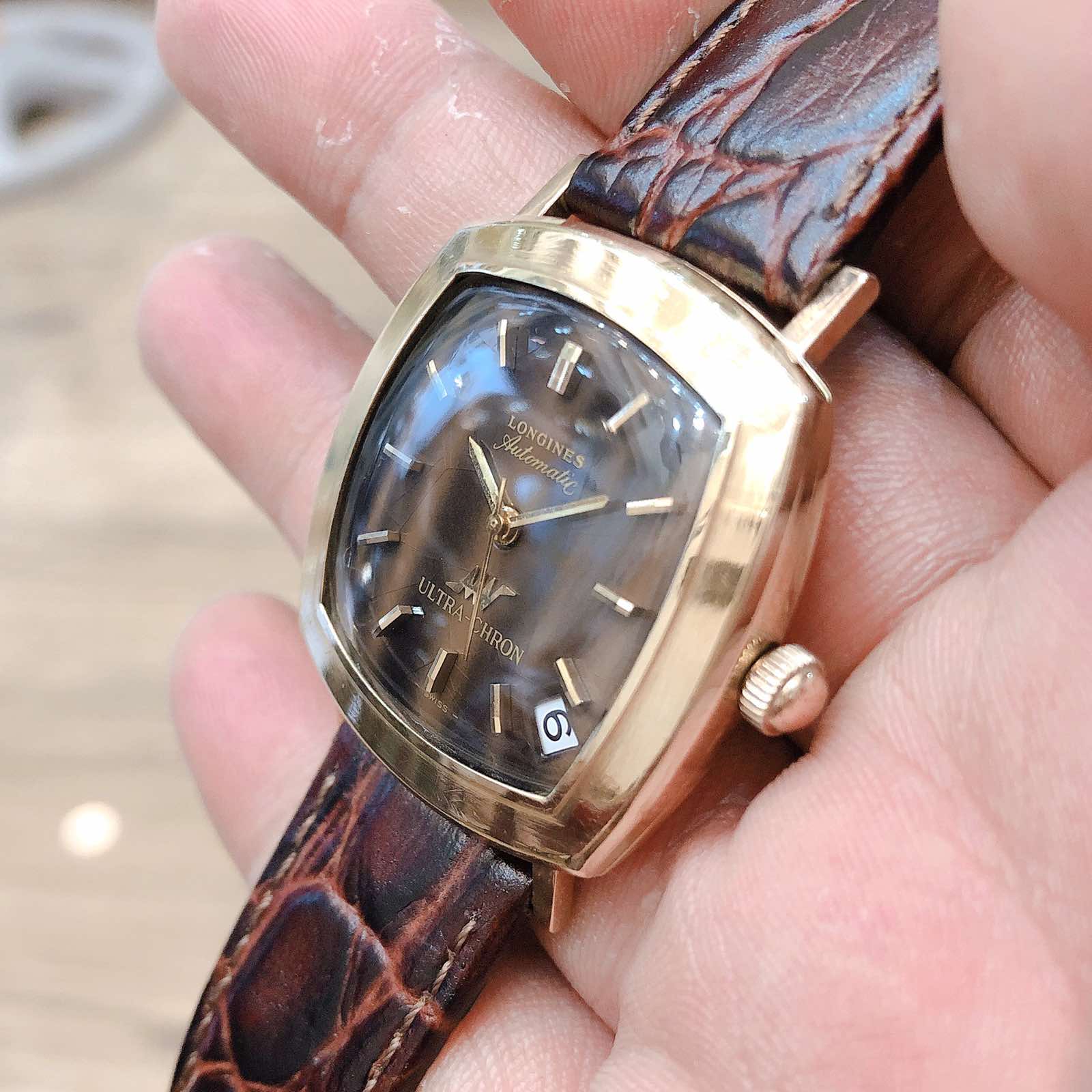 Đồng hồ cổ Longines automatic ultra chron 10k goldfilled chính hãng Thuỵ Sĩ 