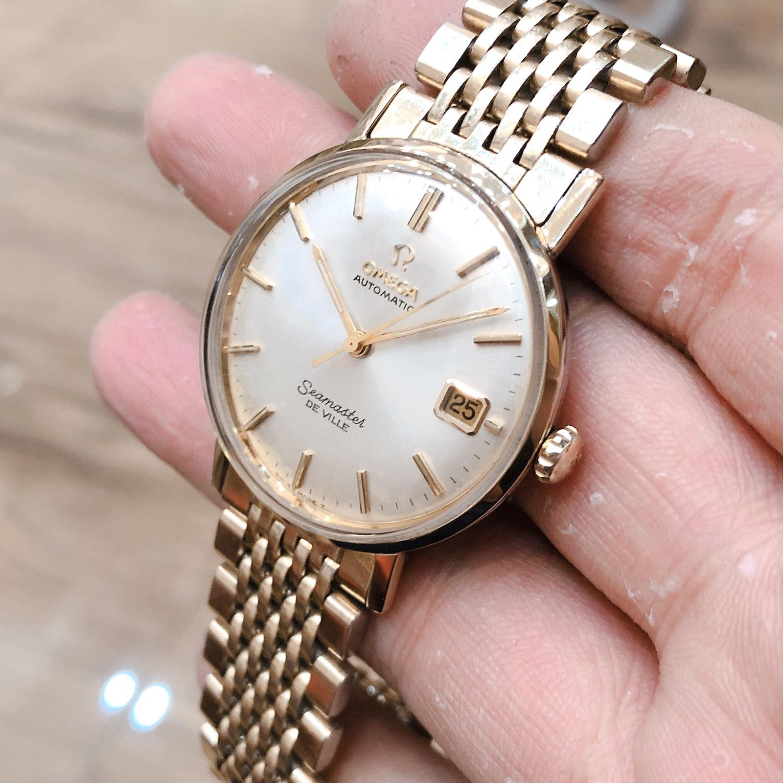 Đồng hồ cổ Omega seamaster Deville automatic Dmi Zin FULL chính hãng Thuỵ Sĩ 