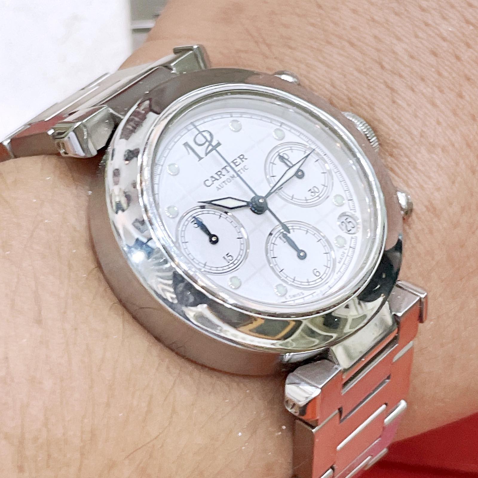 ​Đồng hồ Cartier Chrono Automatic zin fullbox chính hãng 