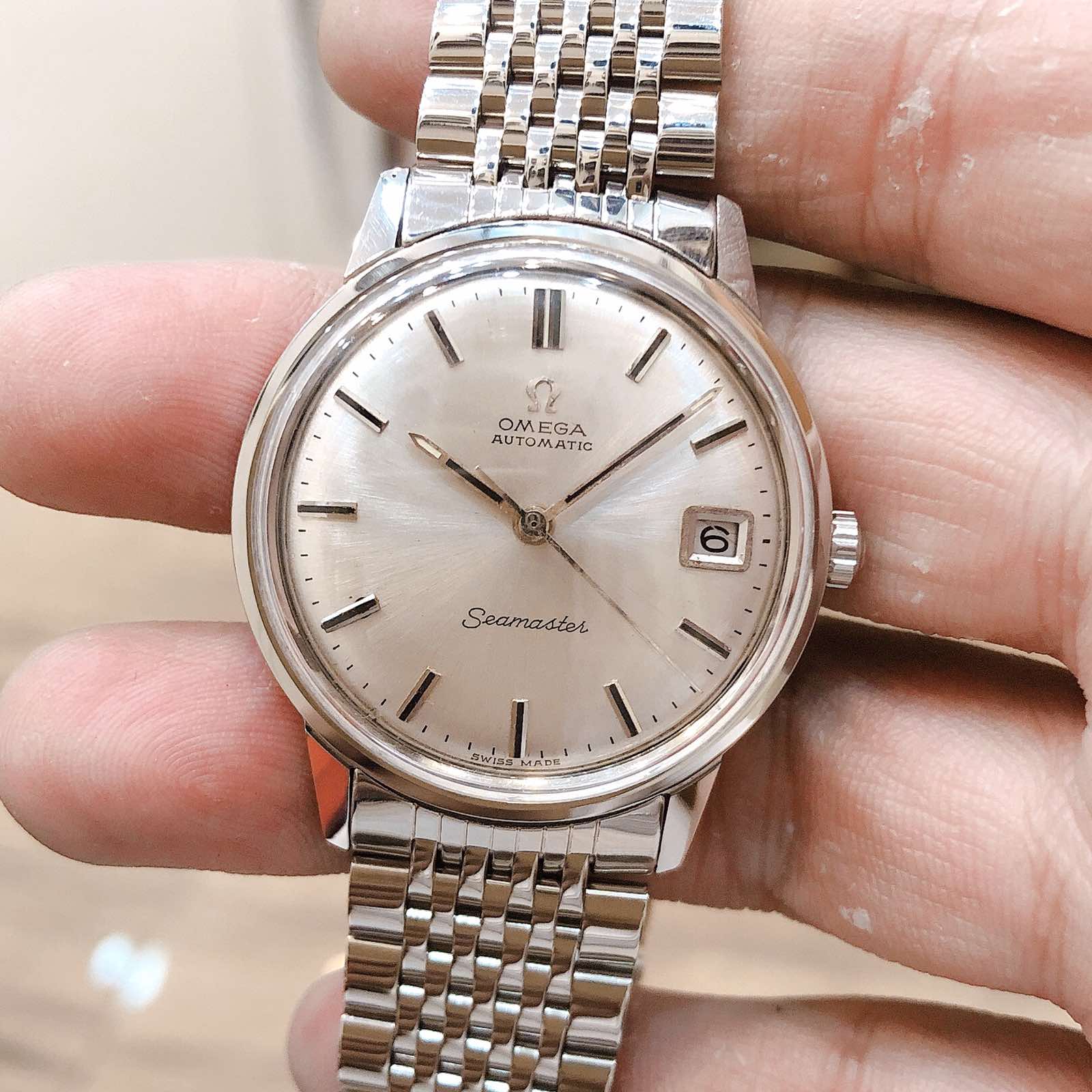 ng h c Omega seamaster automatic inox ch nh h ng Thu S