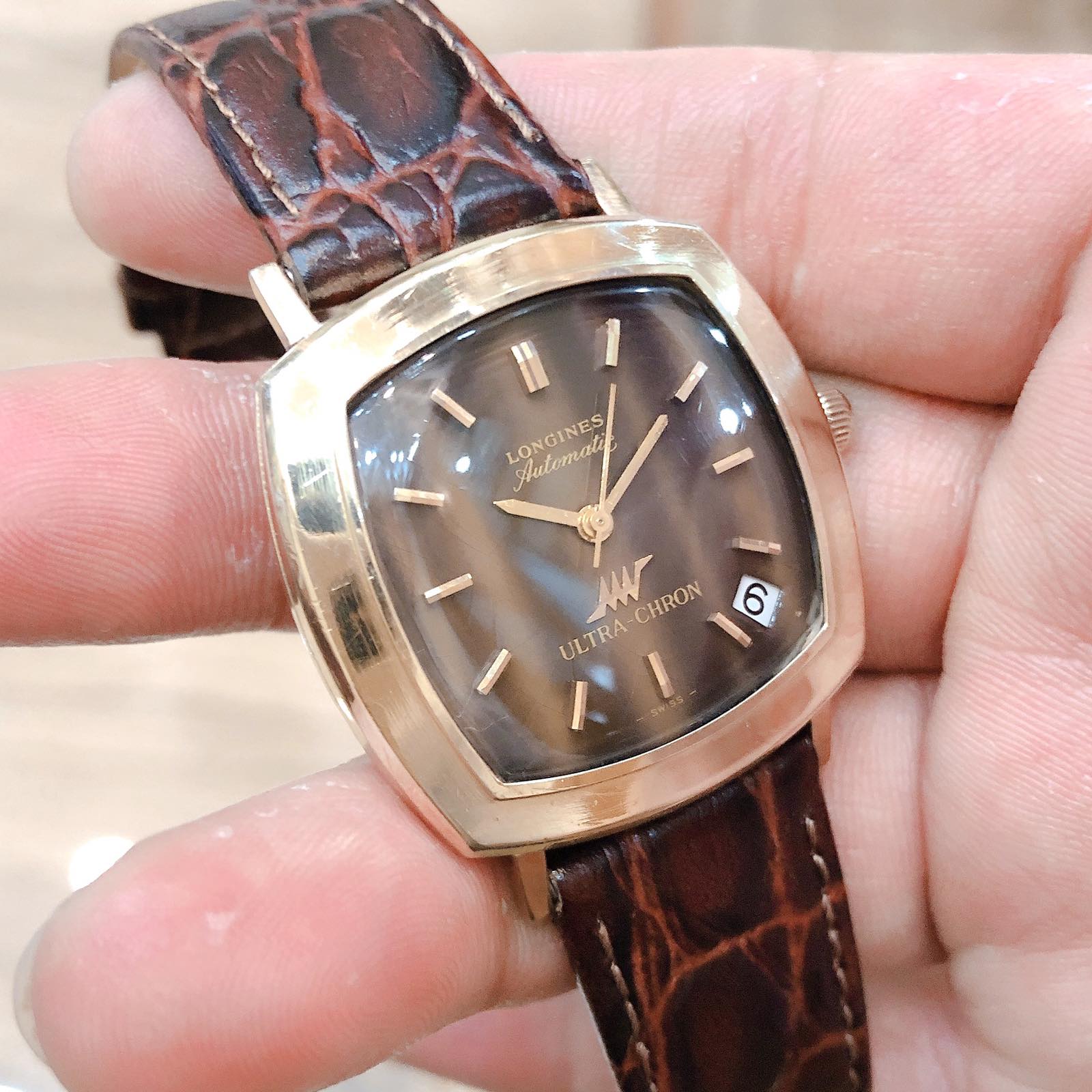 Đồng hồ cổ Longines automatic ultra chron 10k goldfilled chính hãng Thuỵ Sĩ 