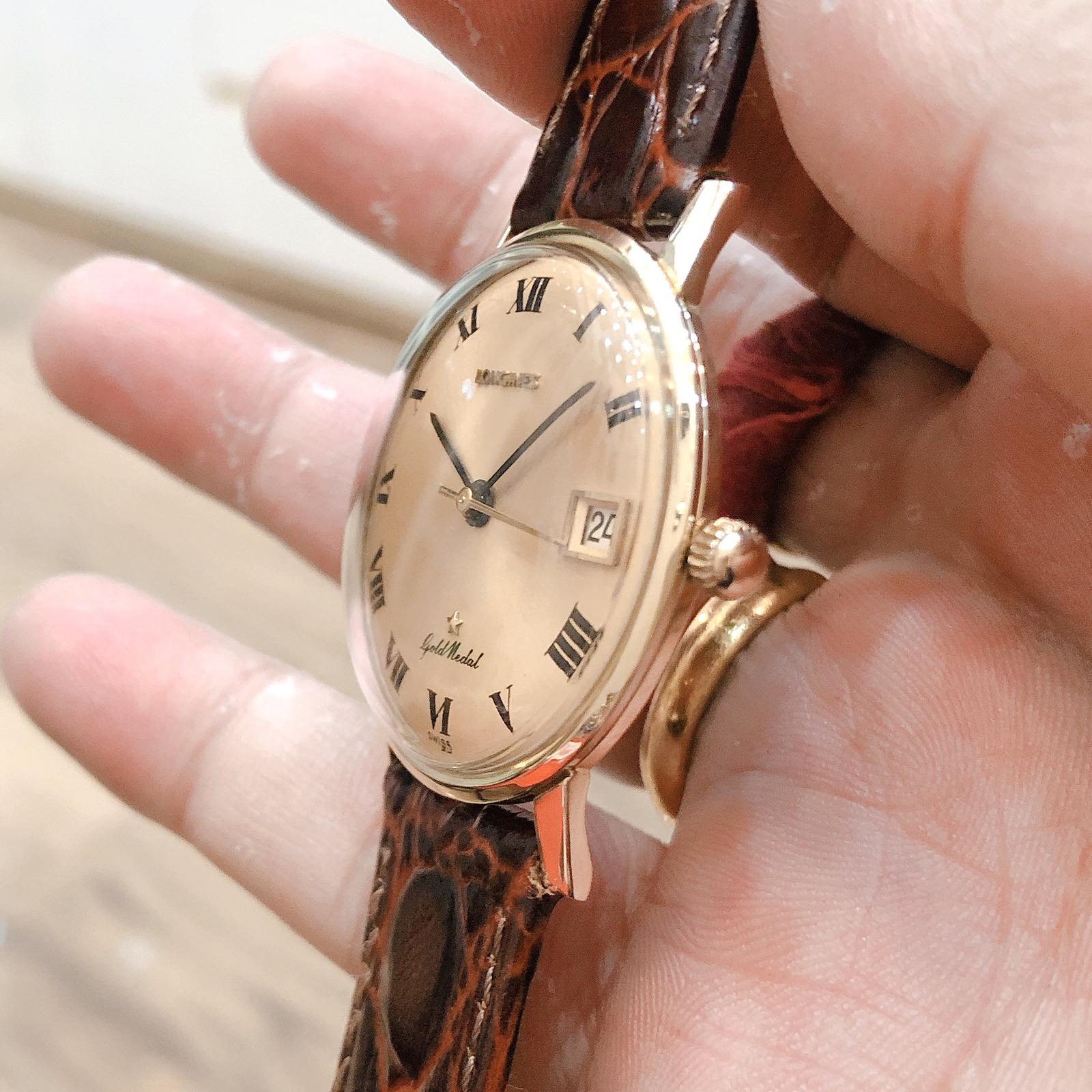 Đồng hồ cổ Longines GoldMedal lên dây chính hãng Thuỵ Sĩ 