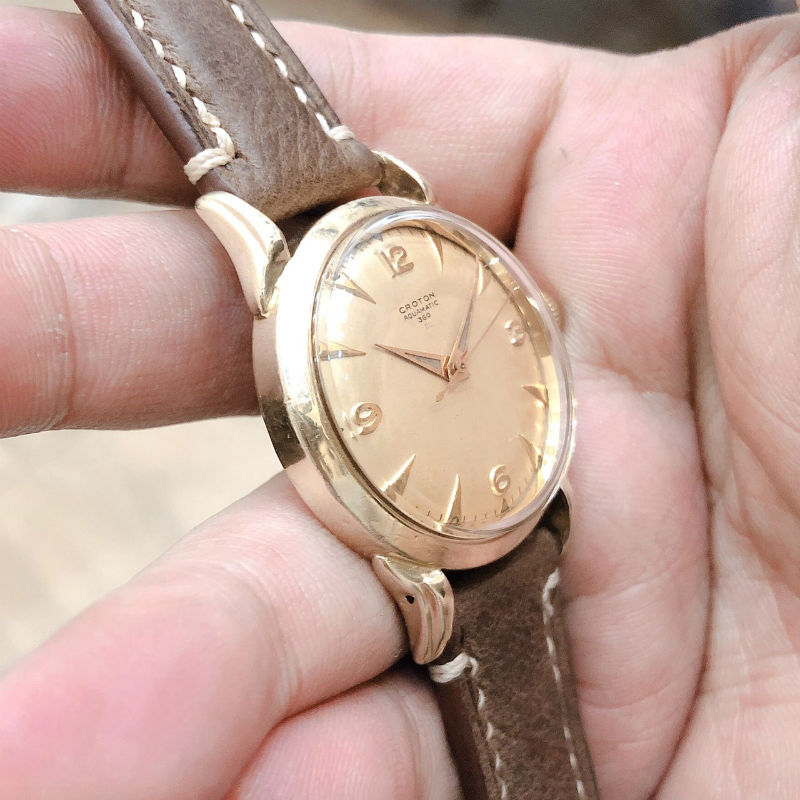 Đồng hồ cổ Bulova automatic bọc vàng 10k RGP chính hãng thuỵ sỹ