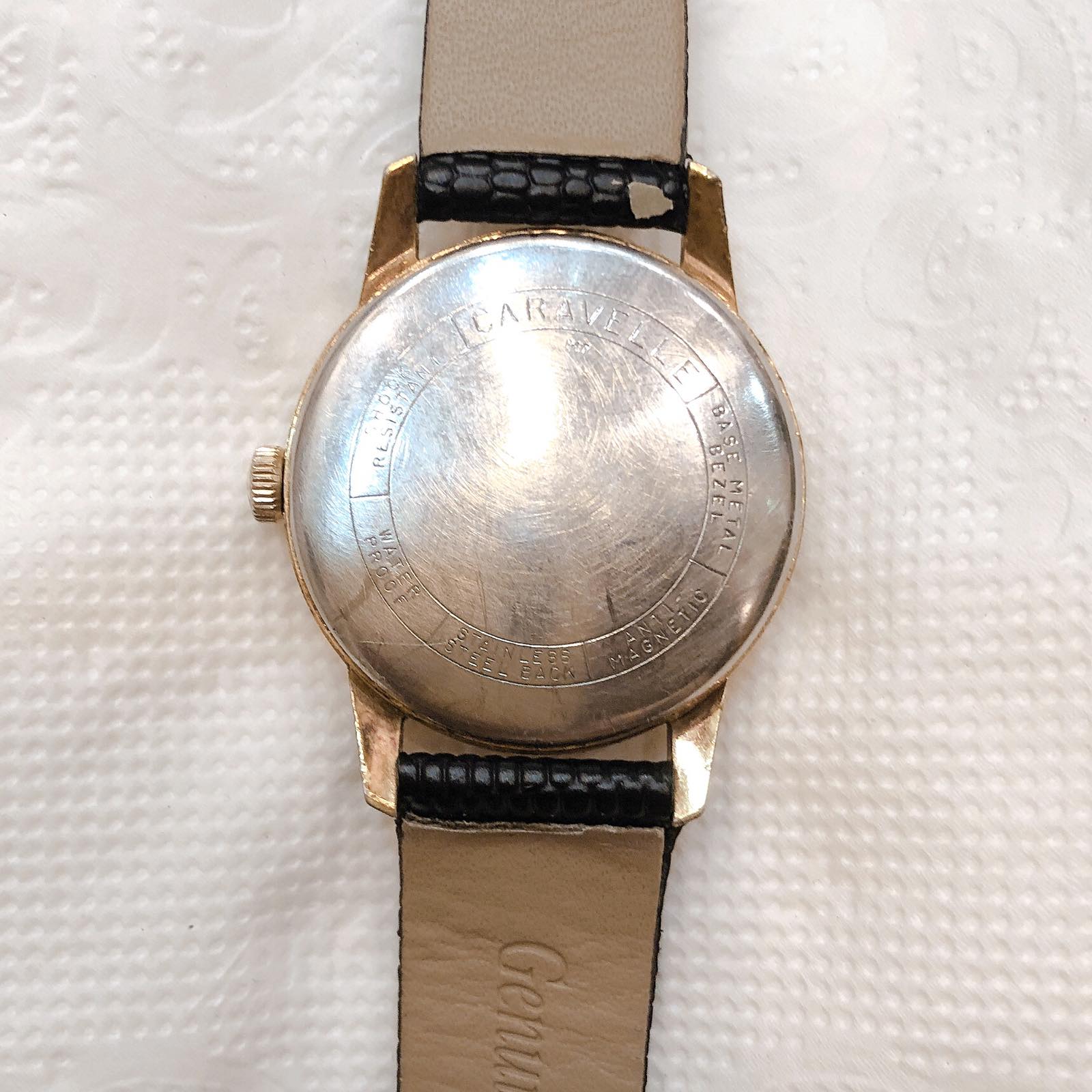 Đồng hồ cổ CARAVELLE lên dây LACKE 18k chính hãng Thụy Sỹ