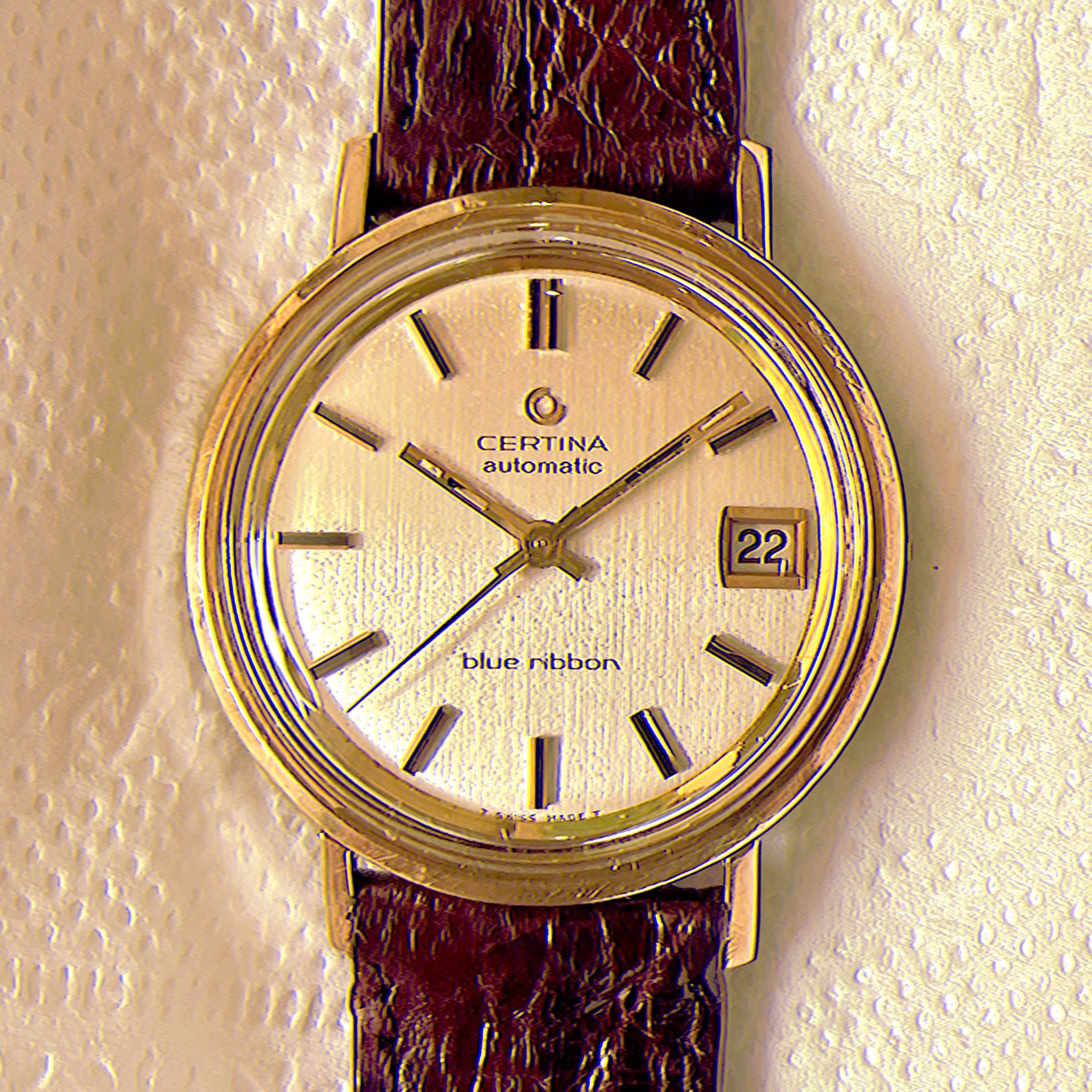 Đồng hồ cổ Certina ribbon automatic dmi chính hãng thụy Sĩ