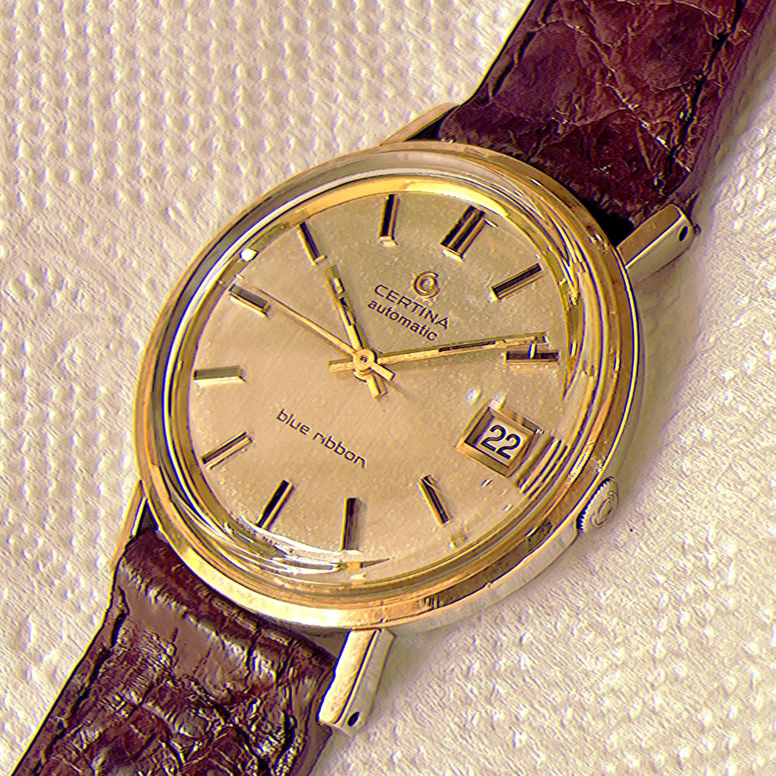 Đồng hồ cổ Certina ribbon automatic dmi chính hãng thụy Sĩ