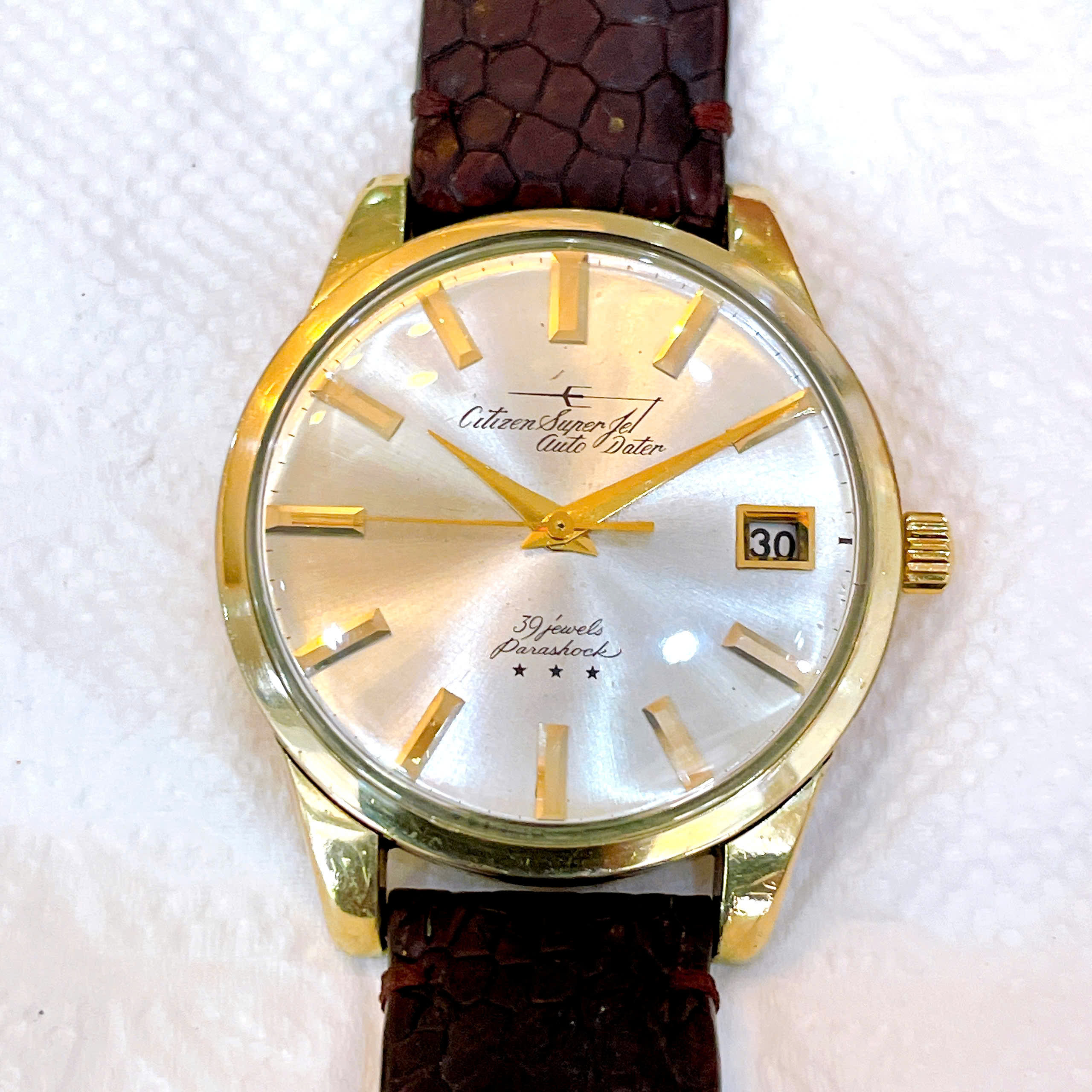 Đồng hồ cổ CITIZEN JET bọc vàng 14k goldfilled chính hãng nhật bản
