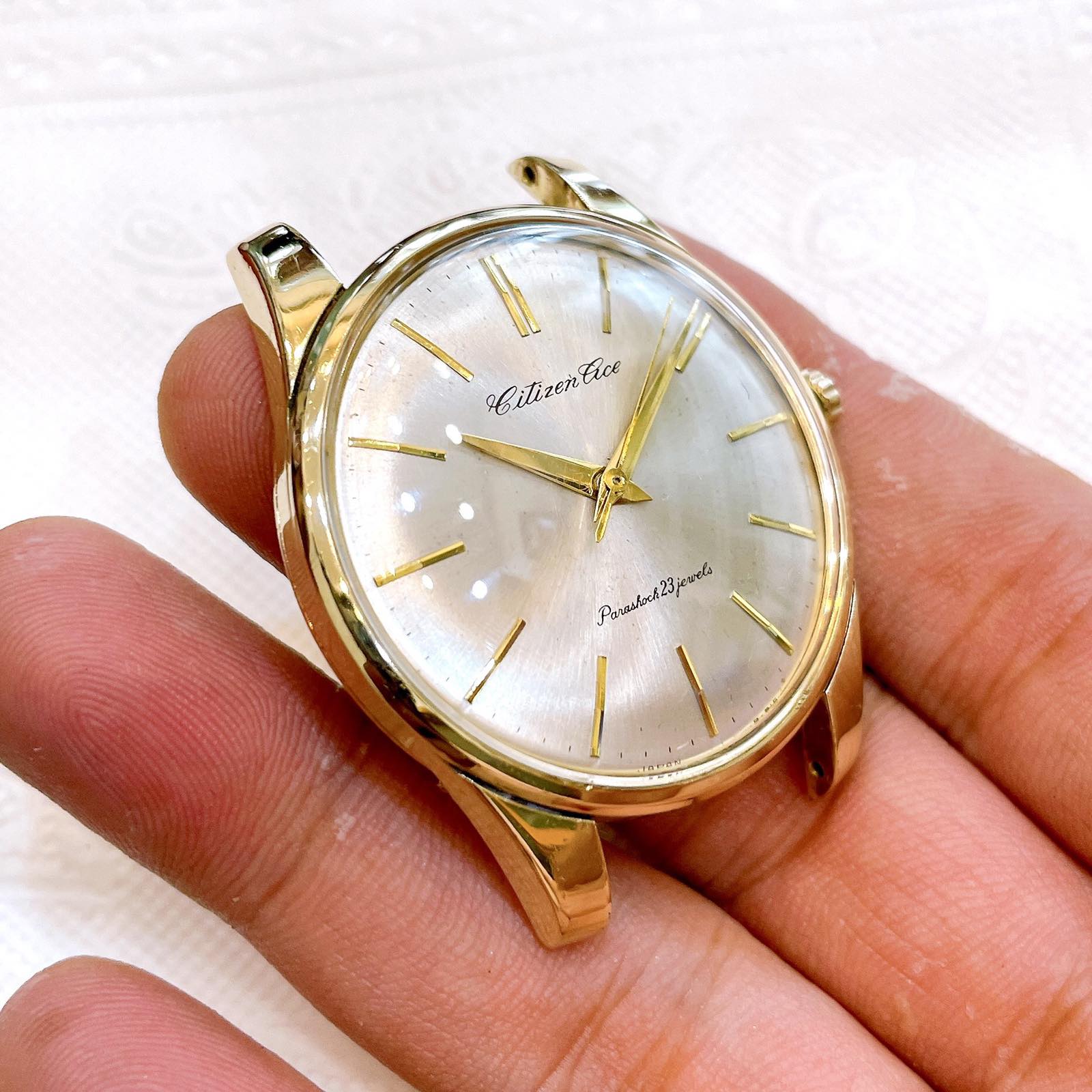 Đồng hồ cổ Citizen Tice lên dây bọc vàng 14k 80 micro chính hãng nhật bản