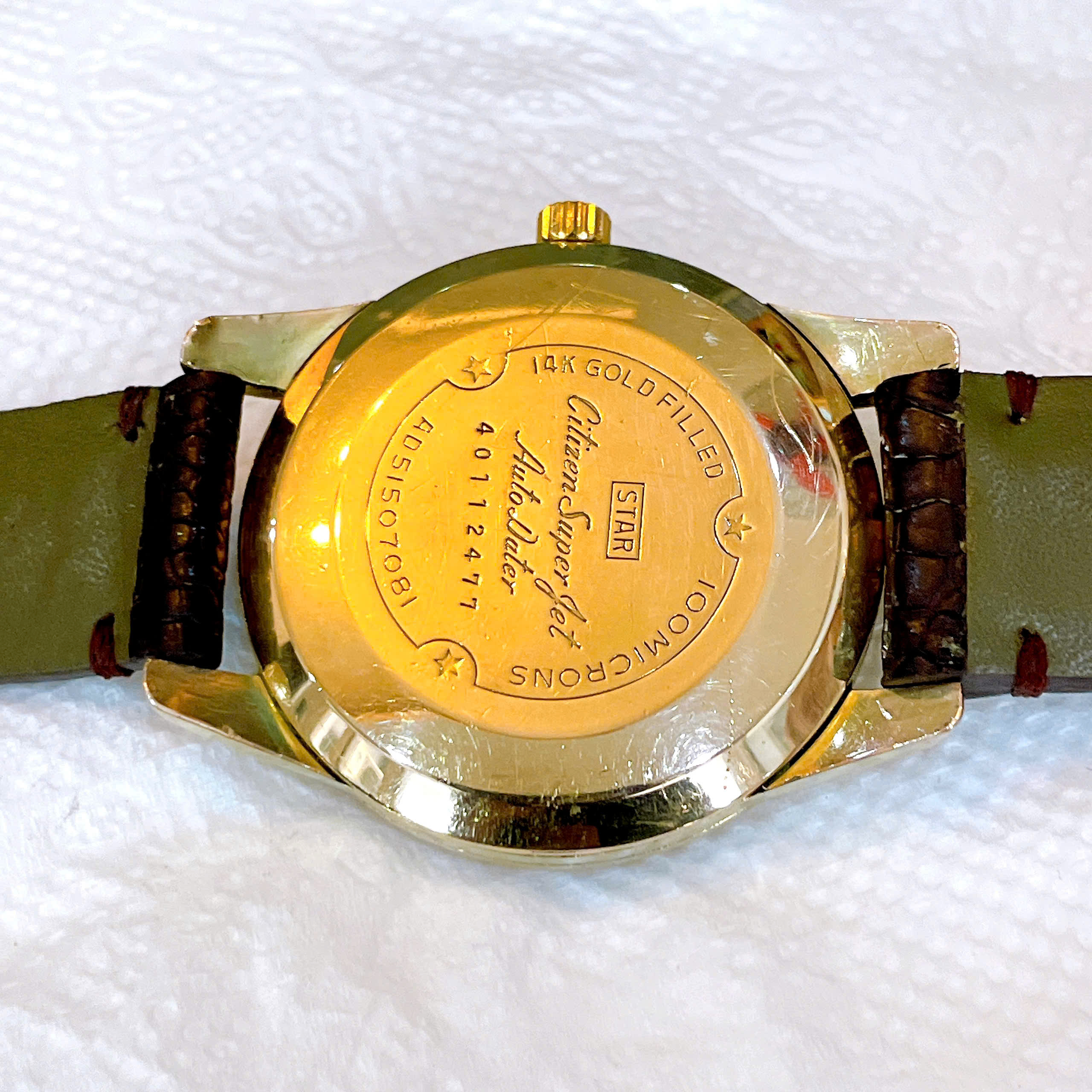 Đồng hồ cổ CITIZEN JET bọc vàng 14k goldfilled chính hãng nhật bản