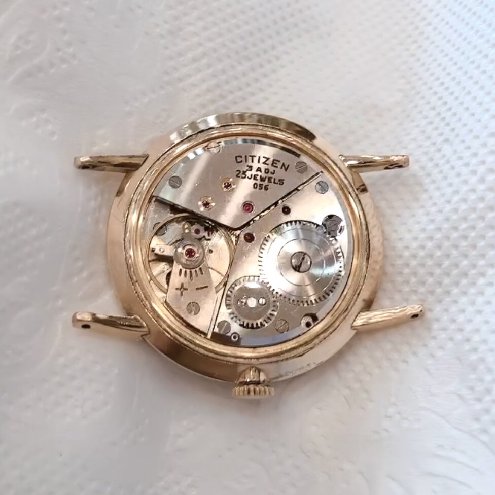 Đồng hồ cổ Citizen kim đĩa bản đặc biệt 12 con giáp đính hột xoàn chính hãng Nhật Bản