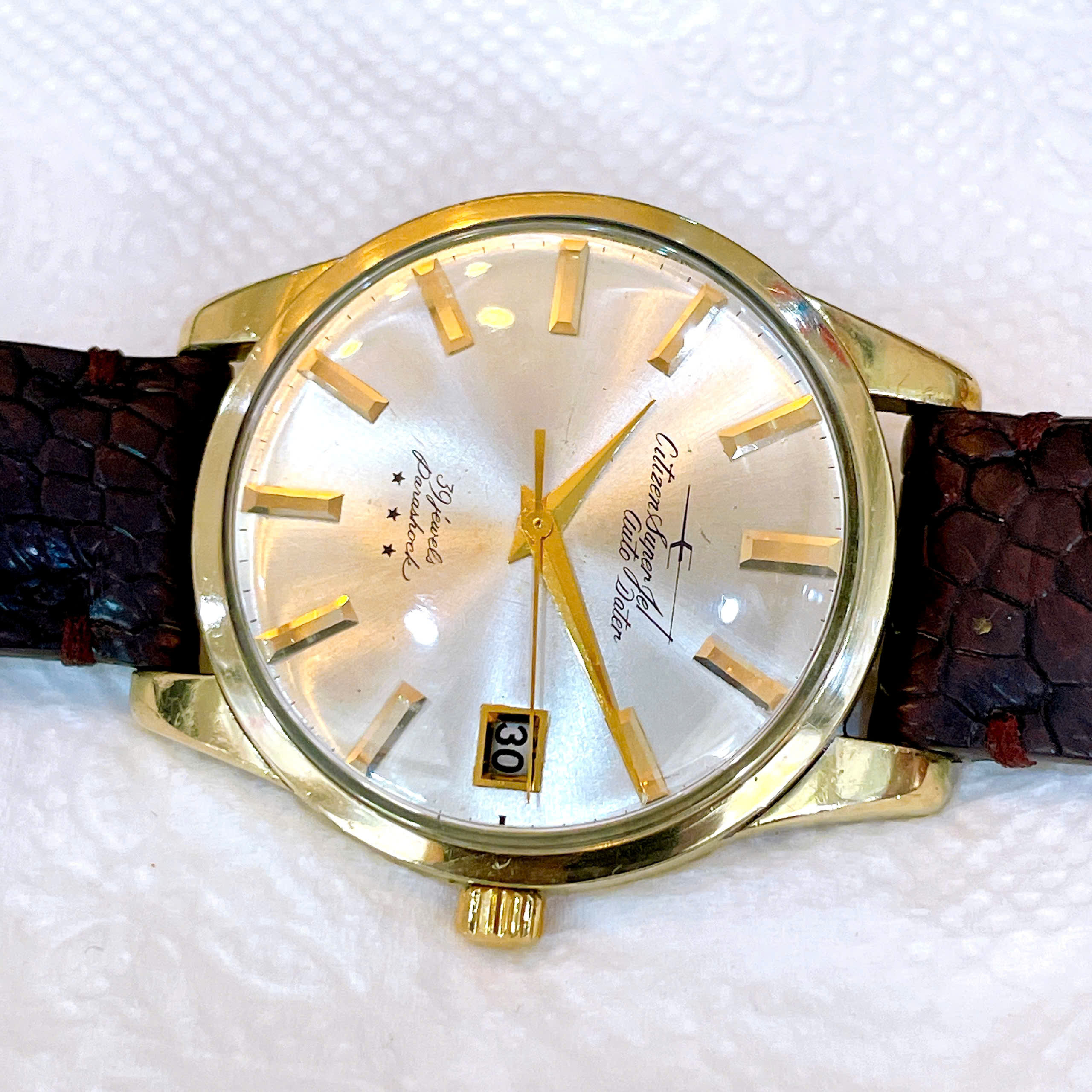 Đồng hồ cổ CITIZEN JET bọc vàng 14k goldfilled chính hãng nhật bản