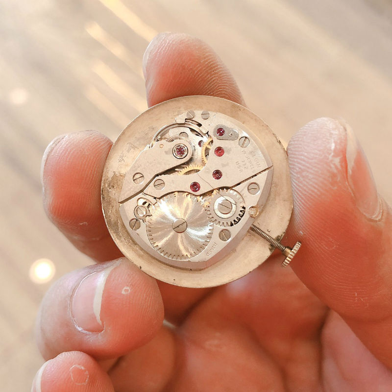 Đồng hồ cổ Elgin lên dây bọc vàng 10k RGP chính hãng thuỵ sỹ 