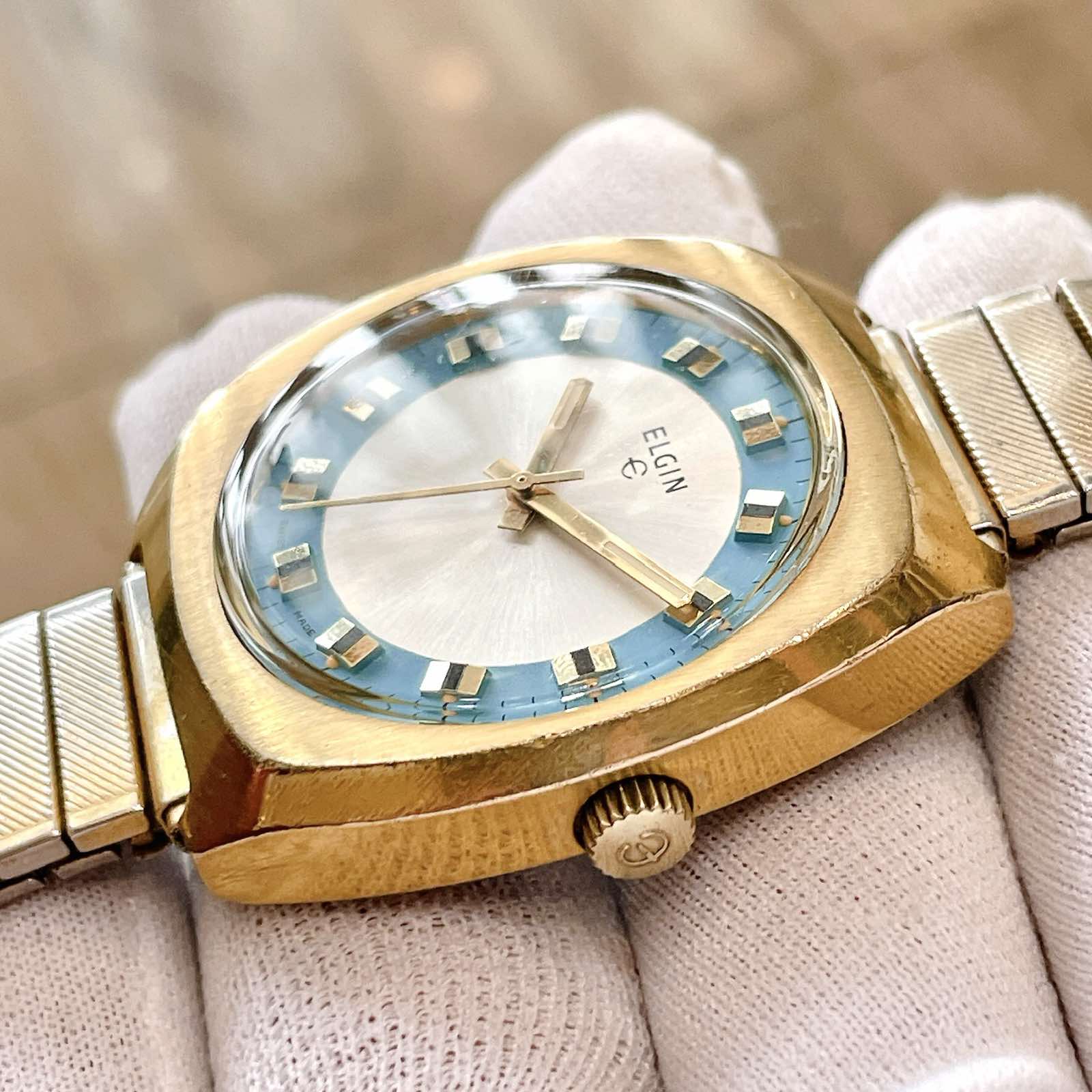Đồng hồ cổ ELGIN lên dây lacke vàng 18k chính hãng Thụy Sỹ