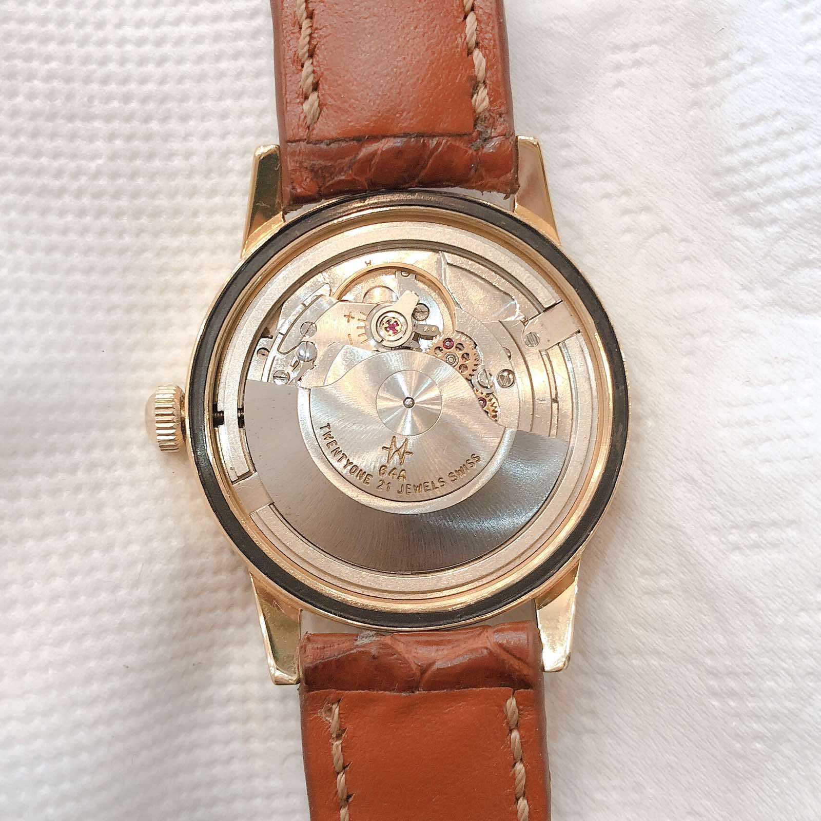 Đồng hồ cổ Hamilton Estorel Automatic lacke vàng chính hãng thuỵ sỹ 