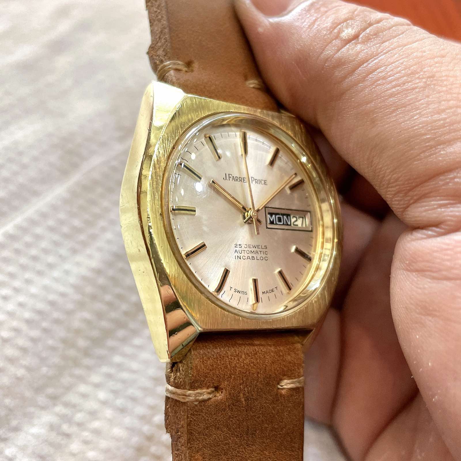 Đồng hồ cổ J.FARREN PRICE Automatic lacke vàng 18k chính hãng Thuỵ Sĩ
