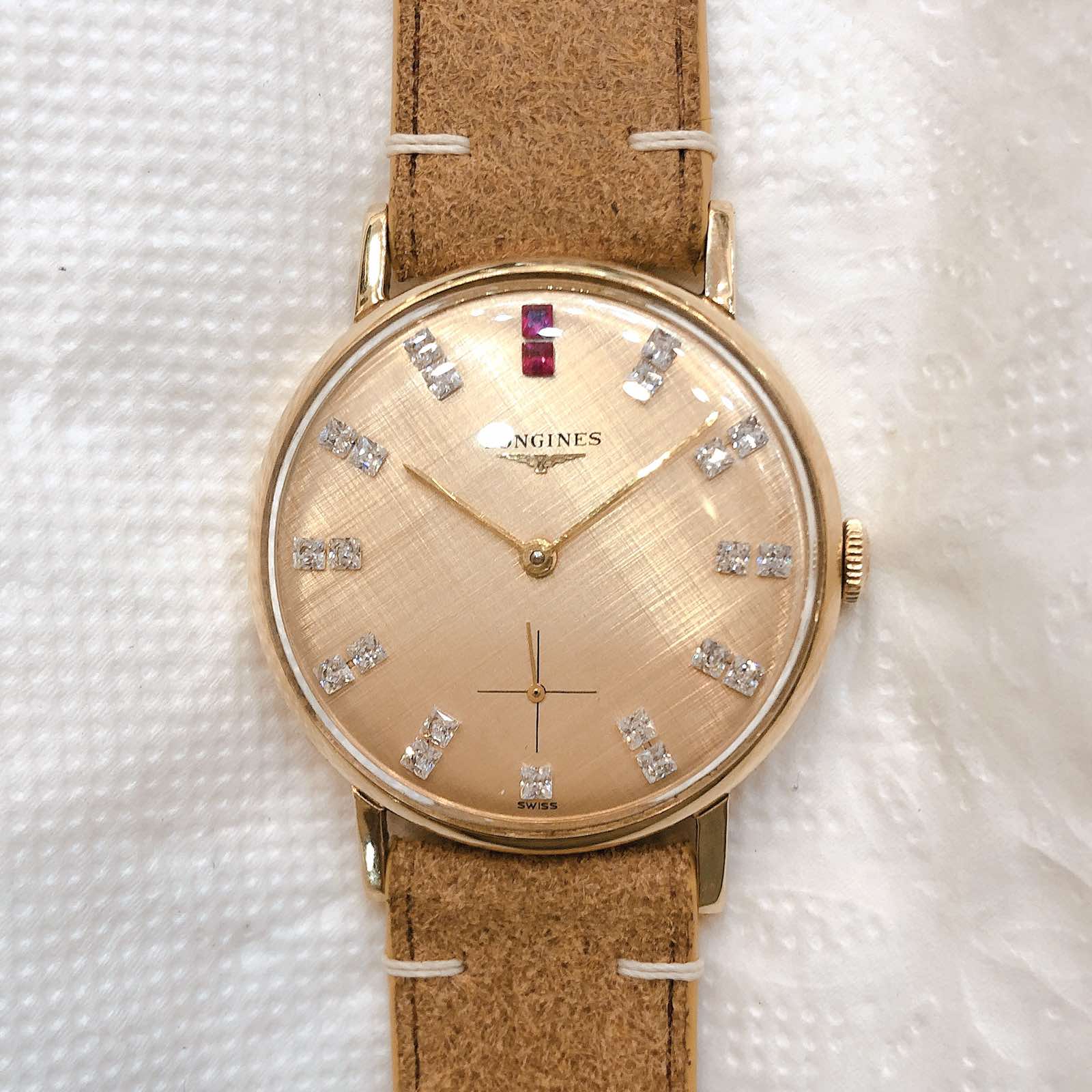 Đồng hồ cổ Longines hàng kỹ niệm vàng đúc 18k đặc nguyên khối chính hãng Thuỵ Sĩ