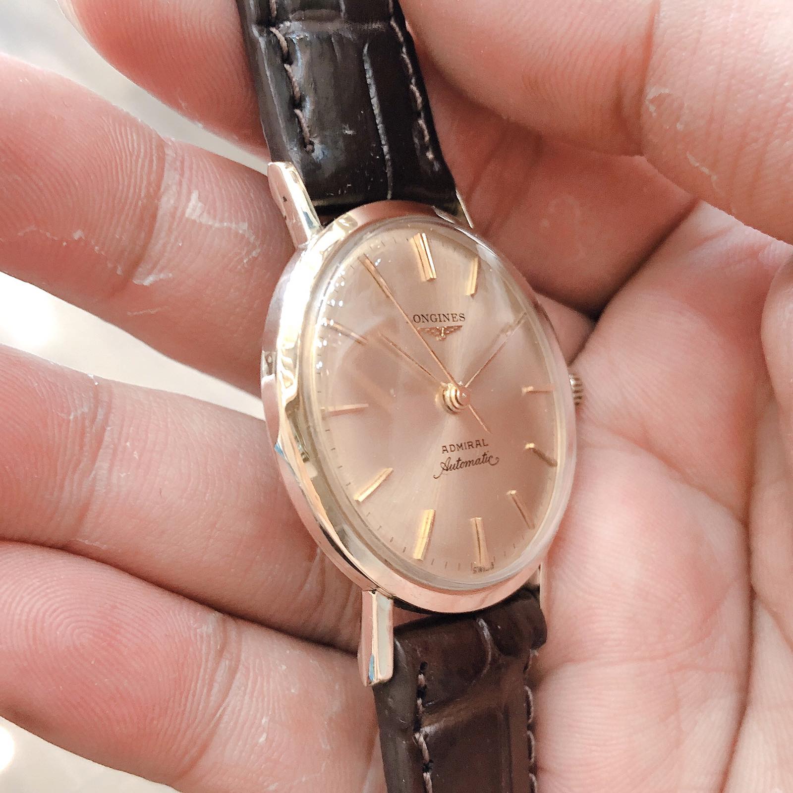 Đồng hồ cổ Longines đô đốc đại tướng quân automatic 10k goldfilled chính hãng Thụy Sĩ