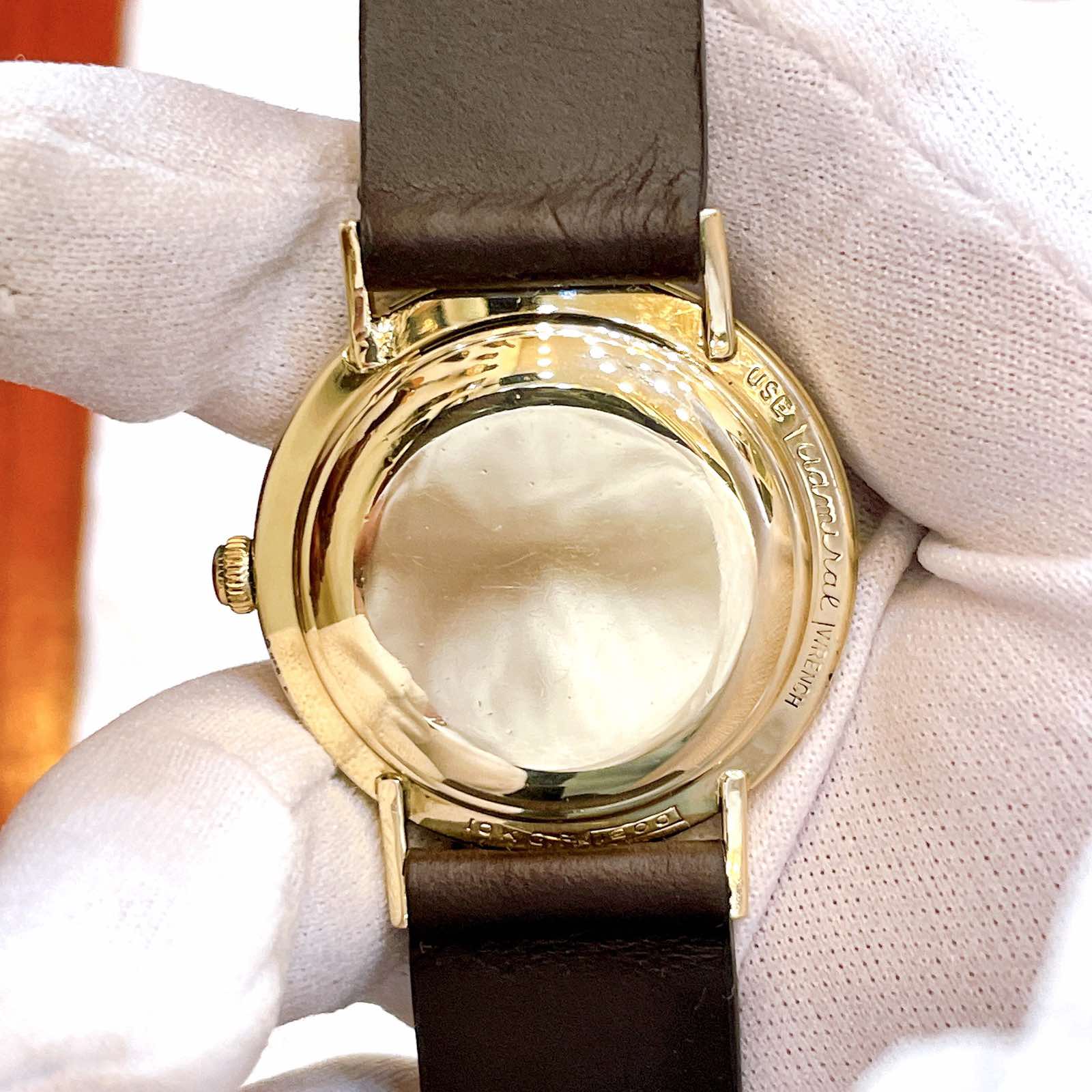 Đồng hồ cổ Longines kim đĩa đính xoàn automatic bọc vàng toàn thân chính hãng Thụy Sỹ
