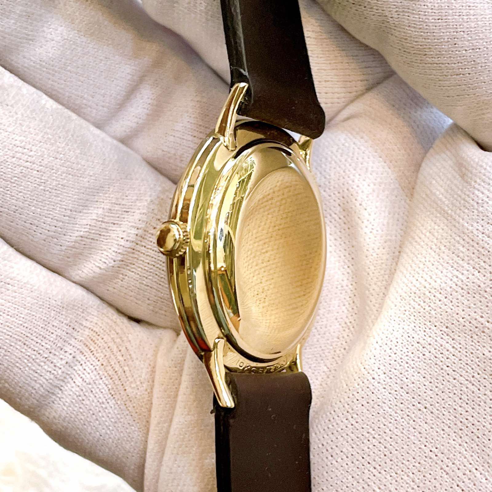 Đồng hồ cổ Longines kim đĩa đính xoàn automatic bọc vàng toàn thân chính hãng Thụy Sỹ