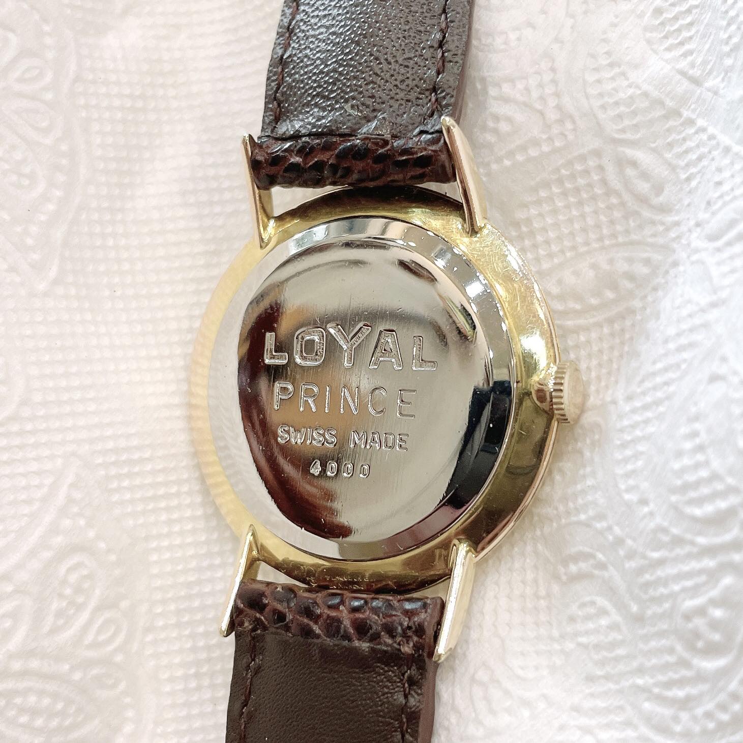 Đồng hồ cổ Loyal prince lên dây Lacke vàng 18k chính hãng Thụy Sĩ 