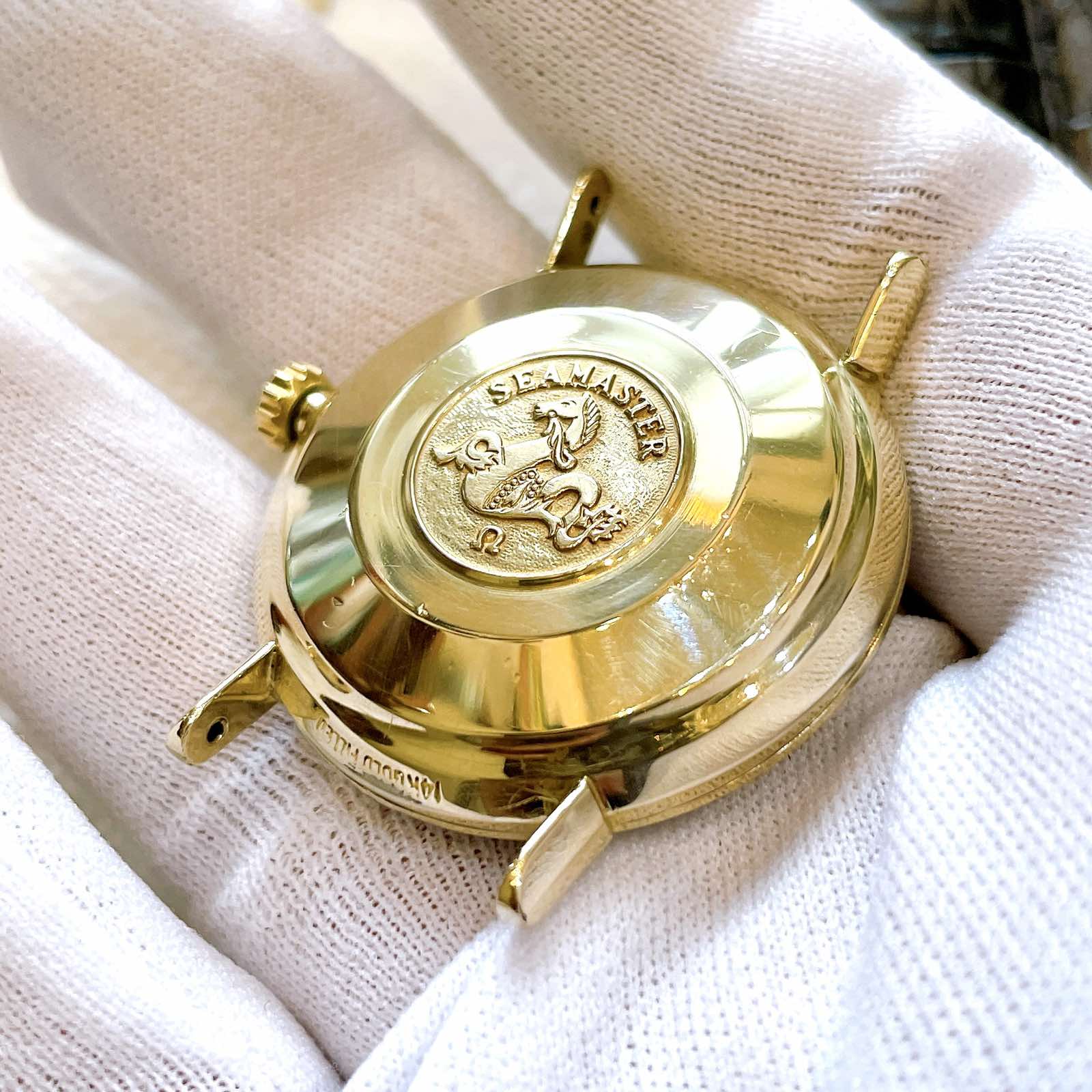 Đồng hồ cổ Omega seamaster De Ville Automatic 14k Goldfilled toàn thân chính hãng Thuỵ Sĩ 