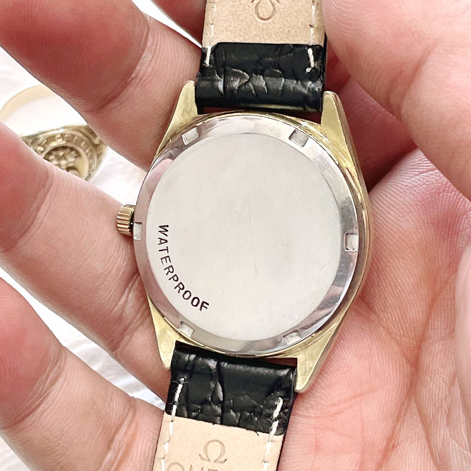 Đồng hồ cổ Omega Geneve lên dây lacke vàng 14k chính hãng Thuỵ Sĩ 