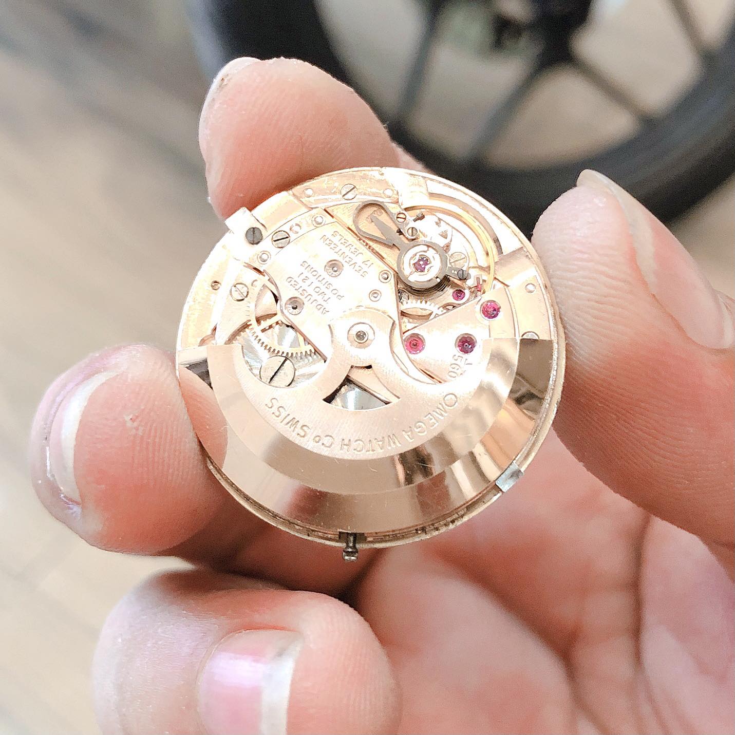 Đồng hồ cổ Omega seamaster automatic vàng đúc đặc 14k nguyên khối chính hãng Thuỵ Sĩ 
