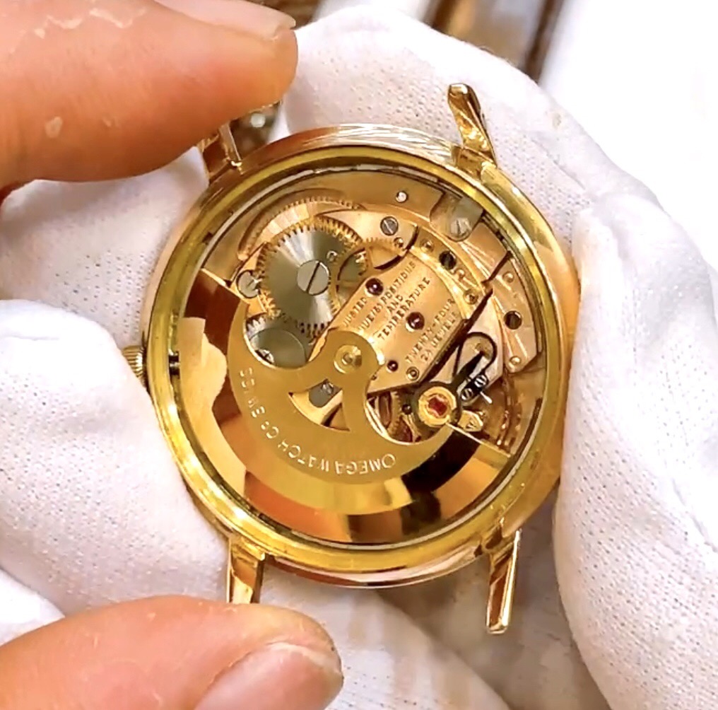 Đồng hồ cổ Omega Constellation Automatic vàng đúc đặc 18k nguyên khối chính hãng thụy Sĩ 