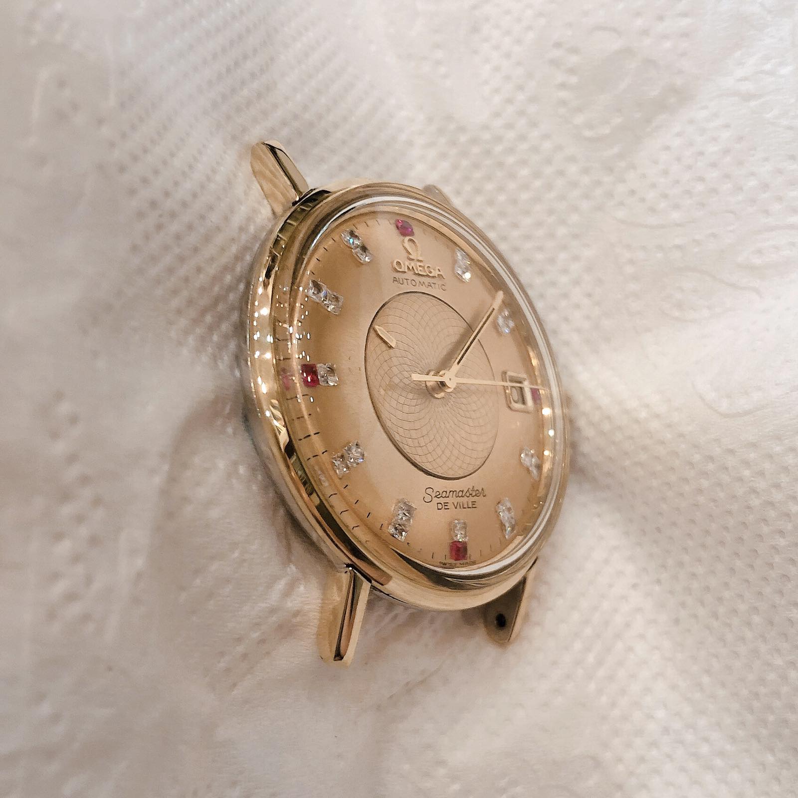 Đồng hồ cổ Omega seamaster De Ville kim đĩa DMI phiên bản đặc Automatic chính hãng Thuỵ Sĩ