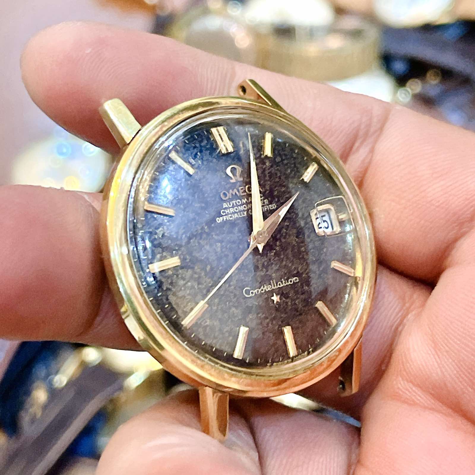 Đồng hồ cổ Omega Constellation Automatic vàng đúc đặc 18k có 1 không 2 thụy Sĩ