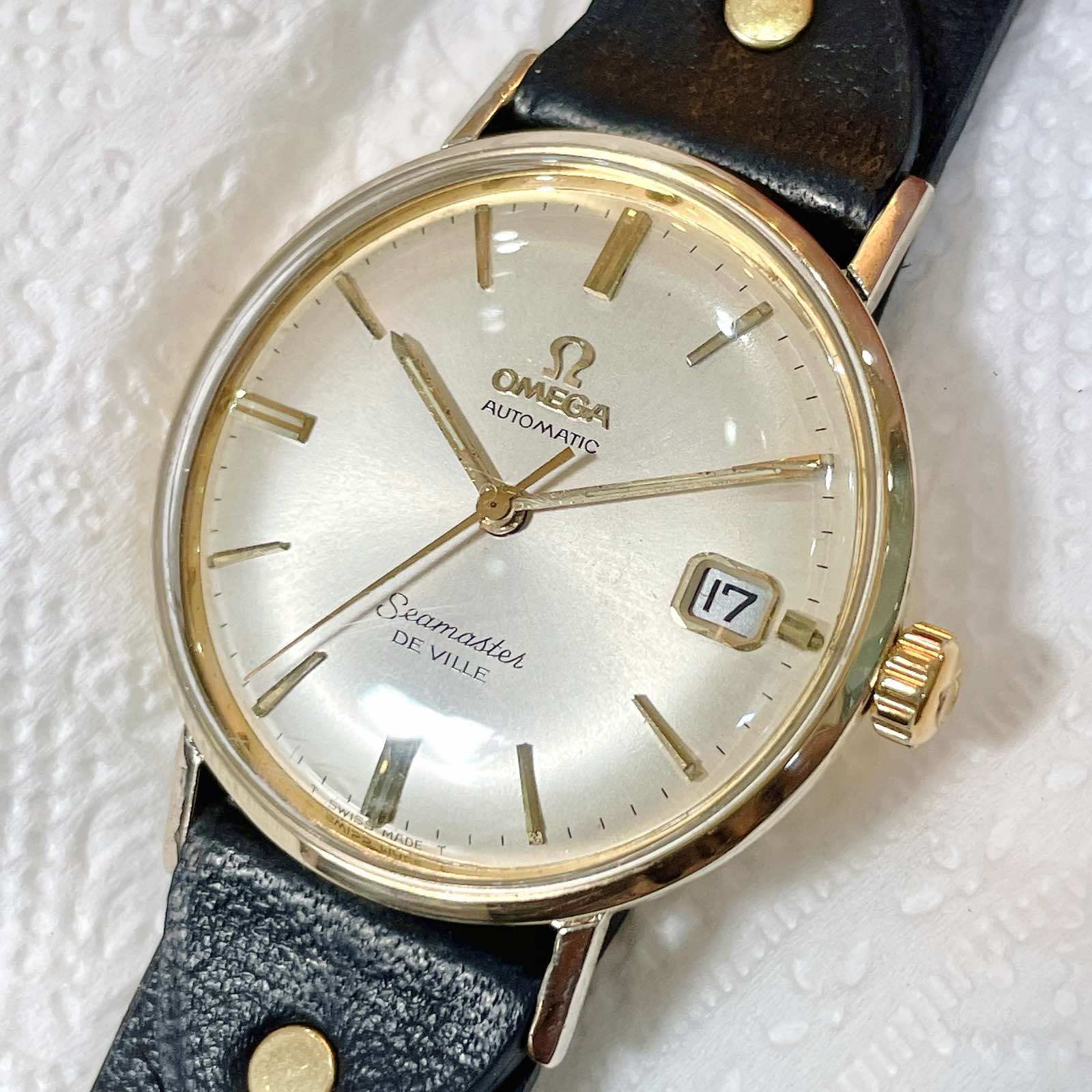 Đồng hồ cổ Omega Seamaster De Ville automatic bọc vàng toàn thân chính hãng Thụy Sĩ