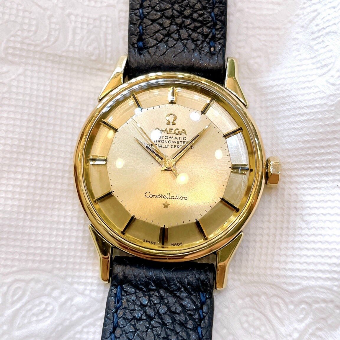 Đồng hồ cổ Omega Automatic Bát Quái demi chính hãng Thụy Sĩ