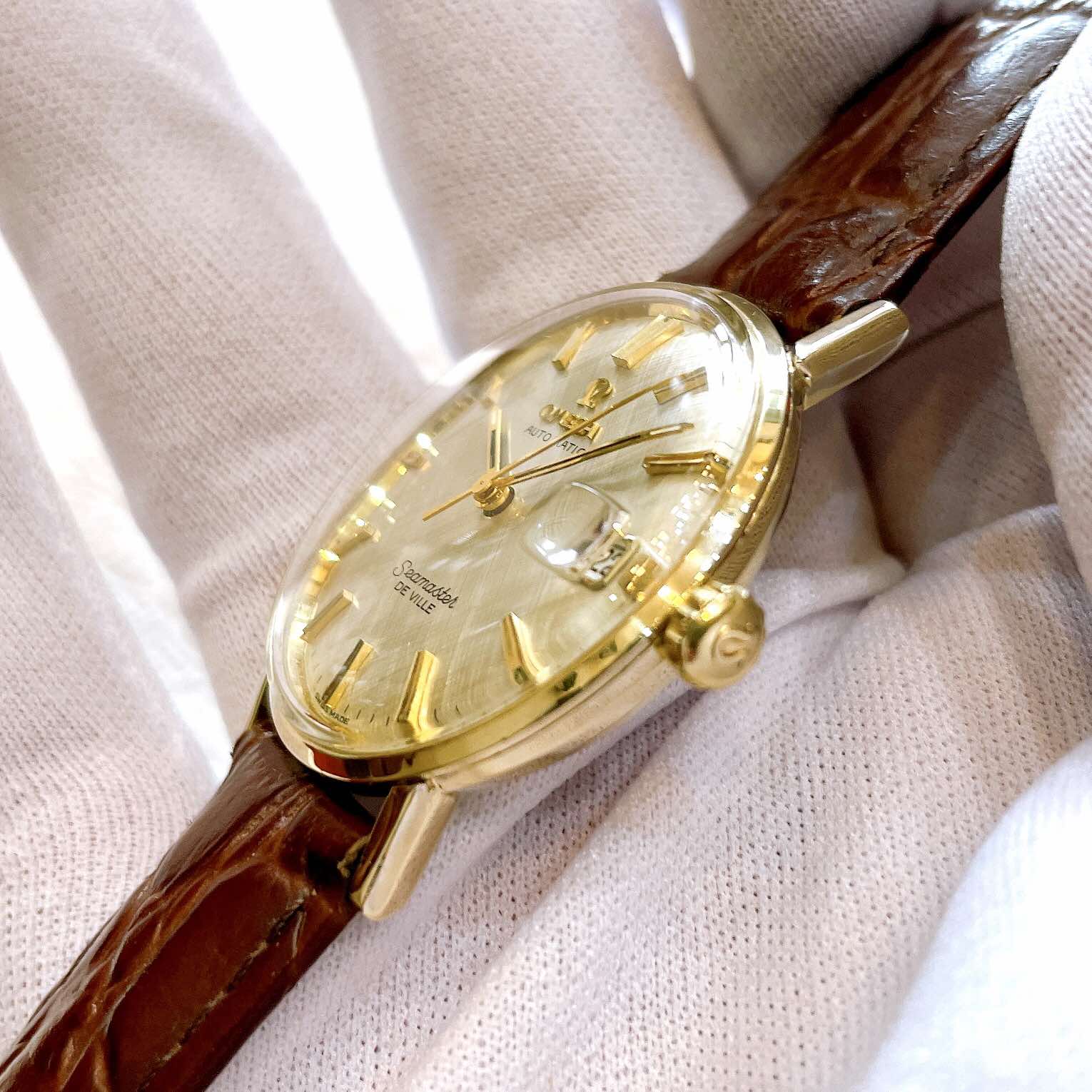 Đồng hồ cổ Omega seamaster De Ville Automatic bọc vàng 14k Goldfilled chính hãng Thụy Sĩ 