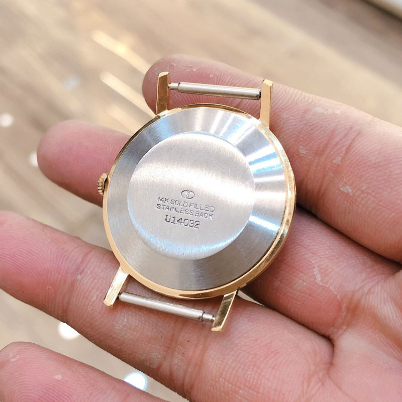 Đồng hồ cổ Orient hoàng gia lên dây bọc vàng 14k chính hãng thuỵ sỹ 