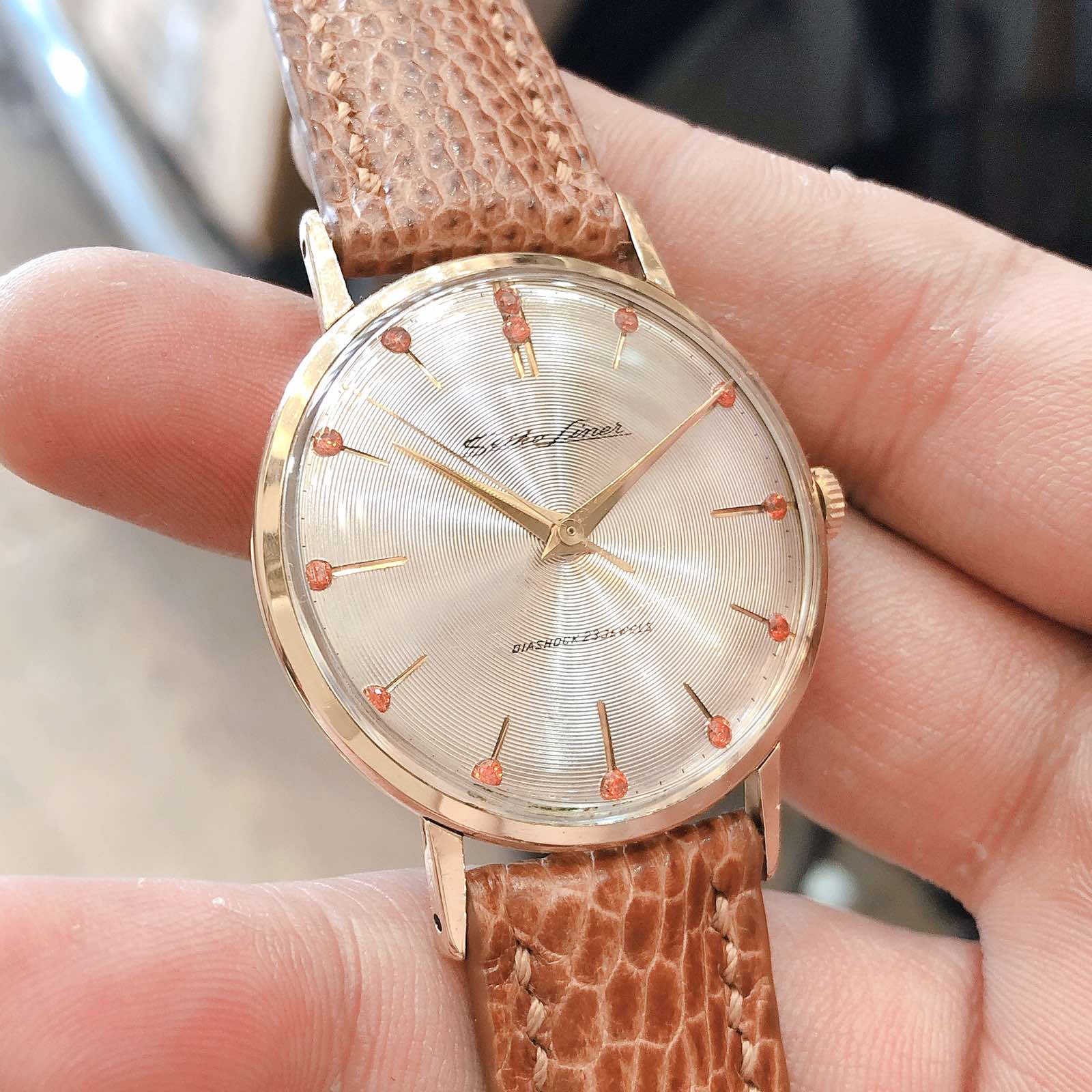 Đồng hồ cổ Seiko Liner lên dây 14k goldfilled chính hãng nhật bản 