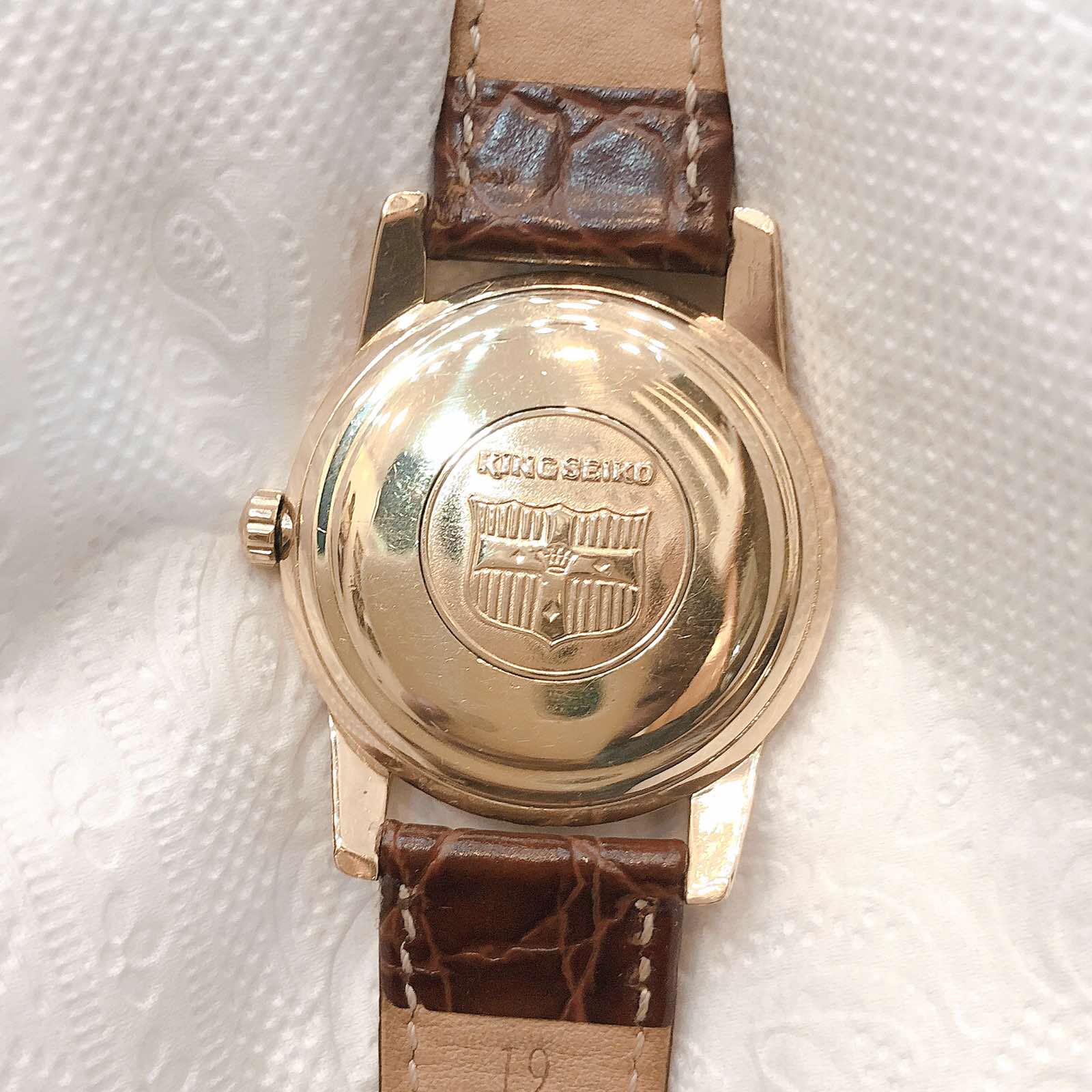 Đồng hồ cổ Seiko King lên dây bọc vàng 14k goldfilled chính hãng nhật bản