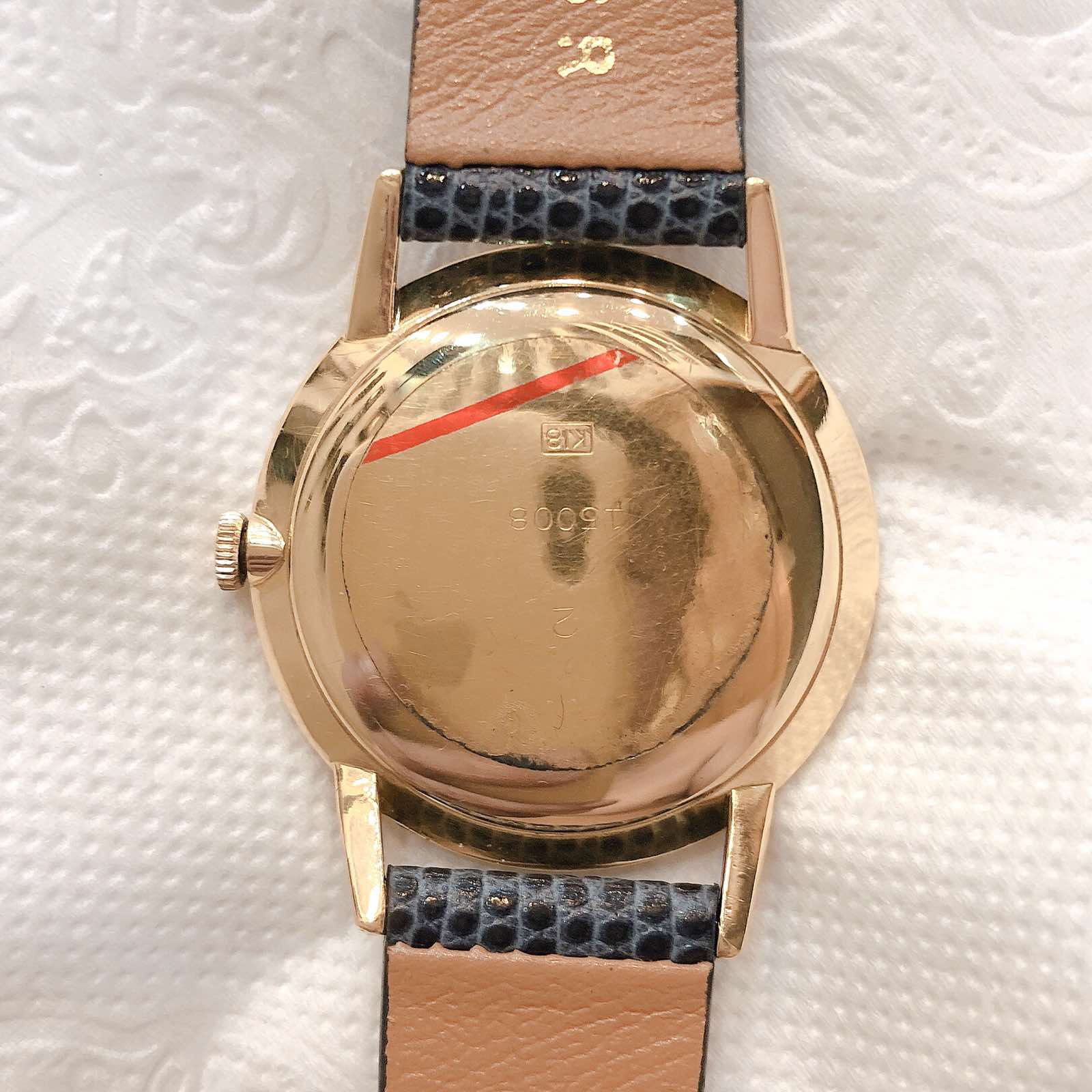 Đồng hồ cổ Seiko Goldfeather kim đĩa vàng đúc đặc 18k lên dây nhật bản