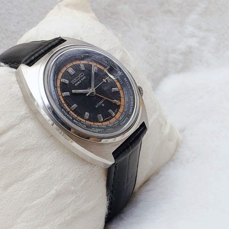 Đồng hồ cổ SEIKO Automatic GMT WORLD TIME chính hãng Nhật 