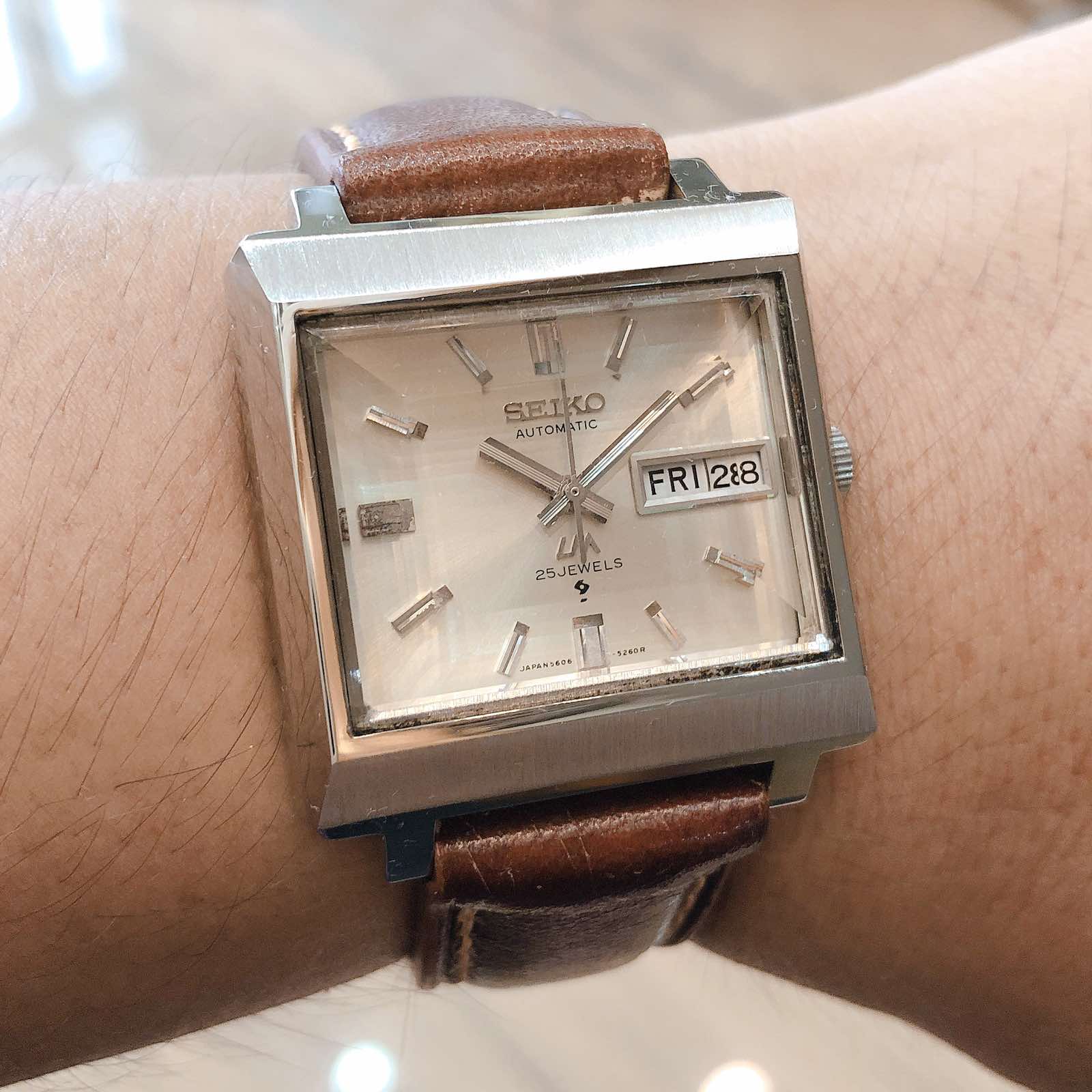 Đồng hồ cổ SEIKO LM auto 2 lịch ( xoay) form tăng size lớn chính hãng nhật bản