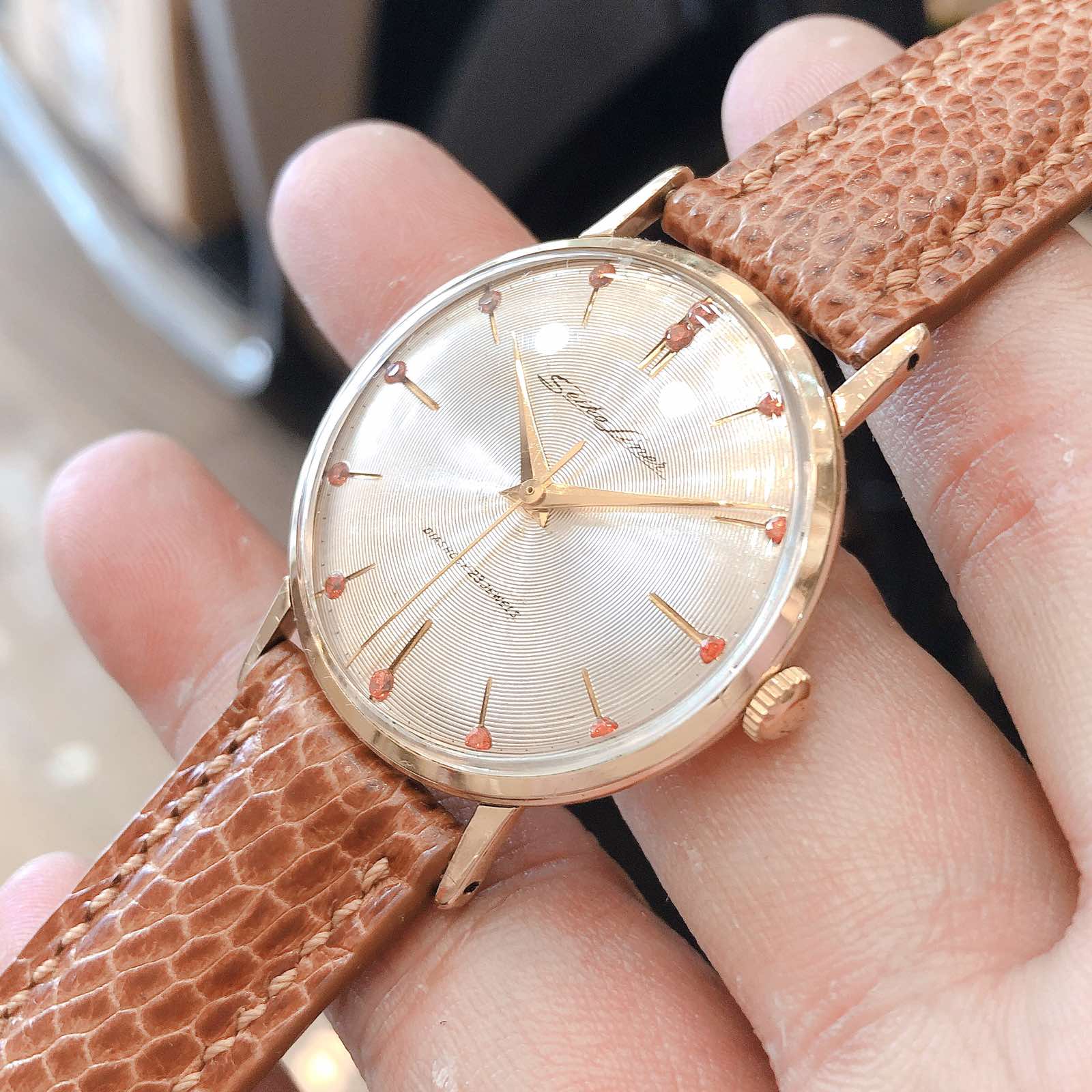 Đồng hồ cổ Seiko Liner lên dây 14k goldfilled chính hãng nhật bản 