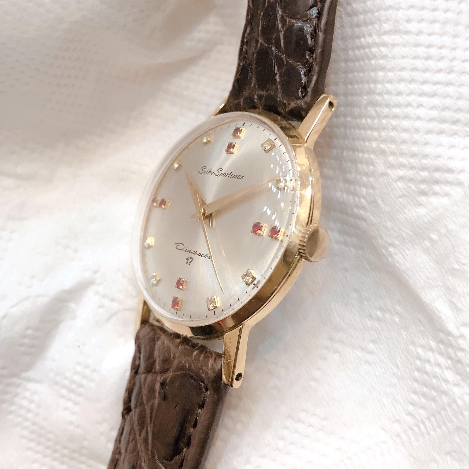Đồng hồ cổ Seiko Sportman lên dây lacke 18k chính hãng nhật bản