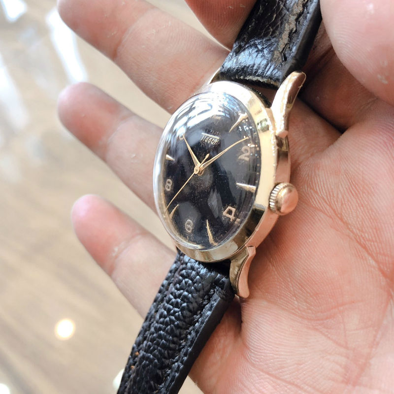 Đồng hồ cổ Tissot lên dây Cổ bọc vàng chính hãng Thuỵ Sĩ 