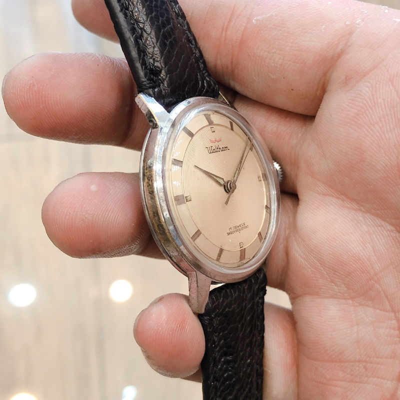 Đồng hồ cổ Waltham lên dây SS chính hãng thuỵ sỹ