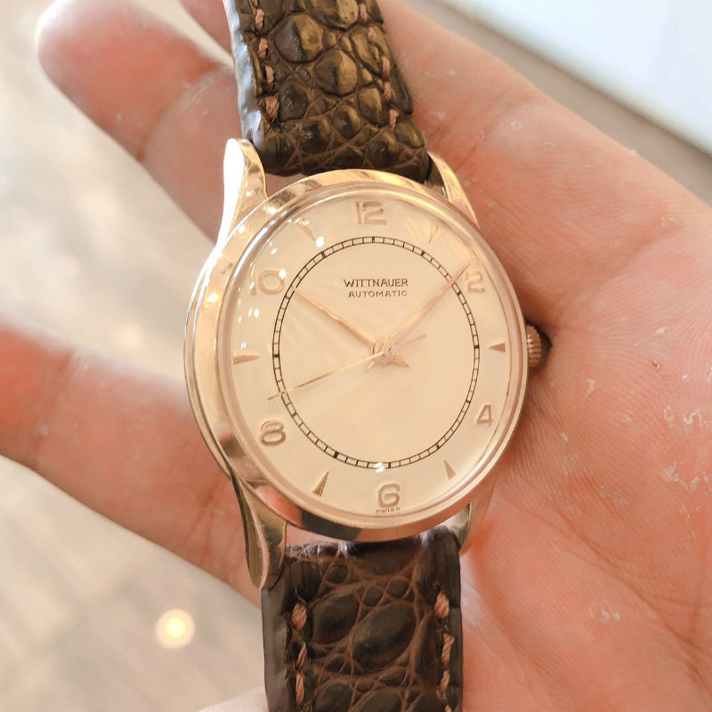 Đồng hồ cổ Wittnauer automatic 10k goldfilled chính hãng thuỵ sỹ 