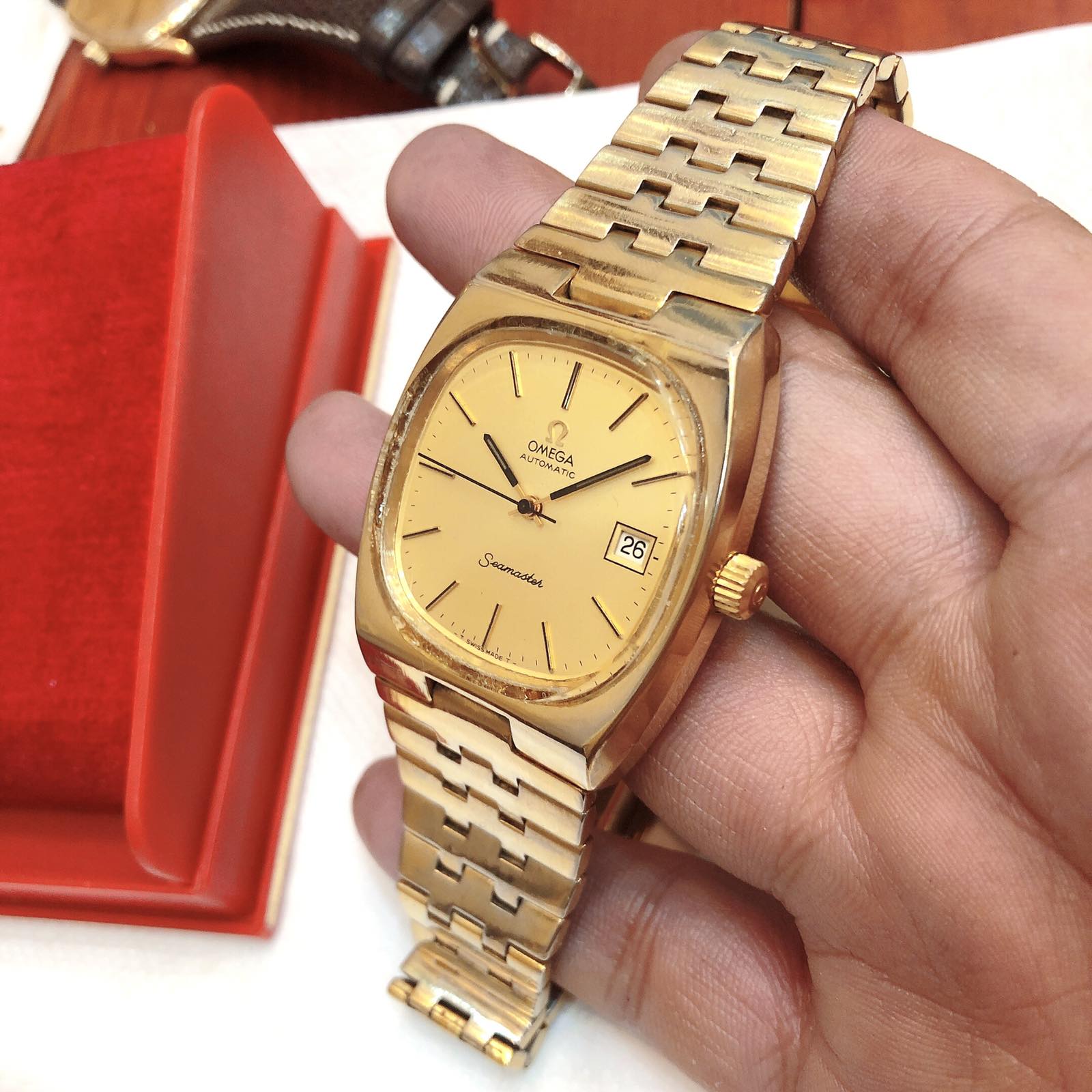 Đồng hồ cổ Omega siêu to khổng lồ! Zinfull fullbox chính hãng Thuỵ Sĩ