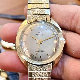 Đồng hồ cổ Hamilton automatic vàng đúc 14k có 1 không 2 chính hãng thụy Sĩ