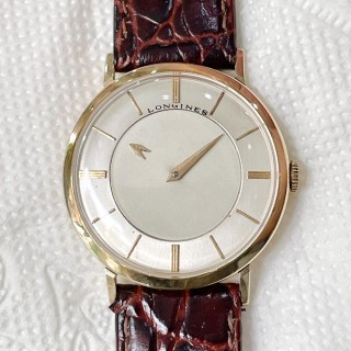 Đồng hồ cổ Longines kim đĩa lên dây bọc vàng 10k chính hãng thụy Sĩ
