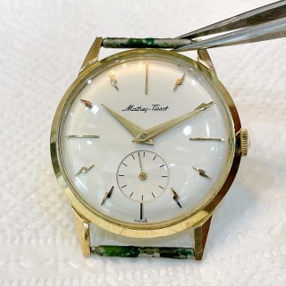 Đồng hồ cổ Mathey Tissot lên dây vàng đúc đặc 18k chính hãng thụy Sĩ