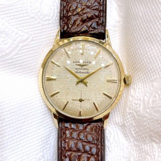 Đồng hồ cổ Longines Admiral automatic vàng đúc 14k nguyên khối chính hãng Thụy Sĩ