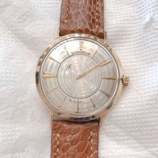 Đồng hồ cổ Longines automatic kim đĩa bọc vàng 10k chính hãng Thuỵ Sĩ
